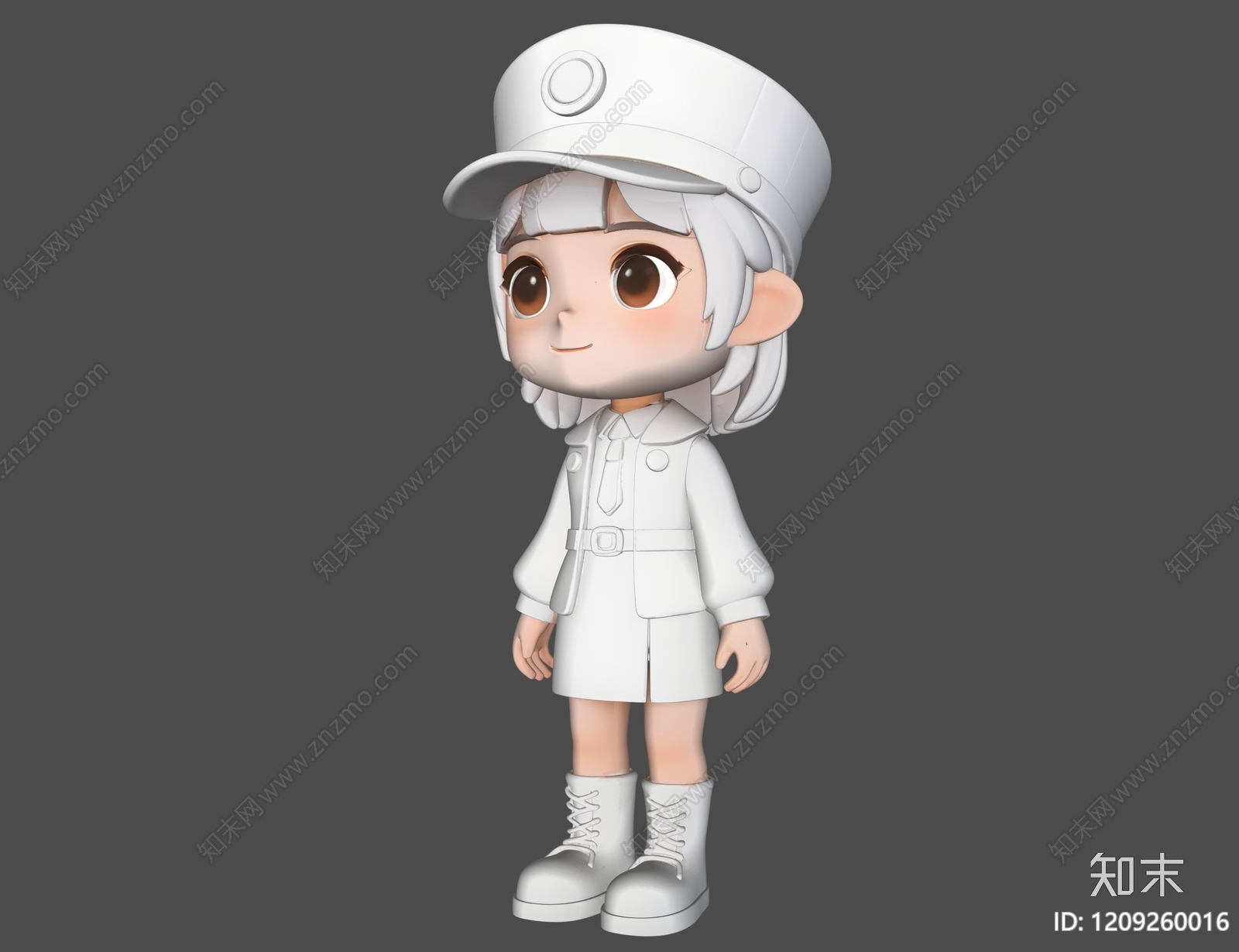 卡通简约风虚拟人物3D模型下载【ID:1209260016】