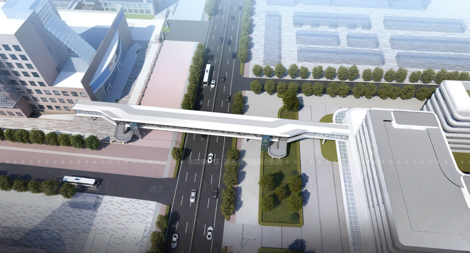 现代简约天桥SU模型下载【ID:1209265396】