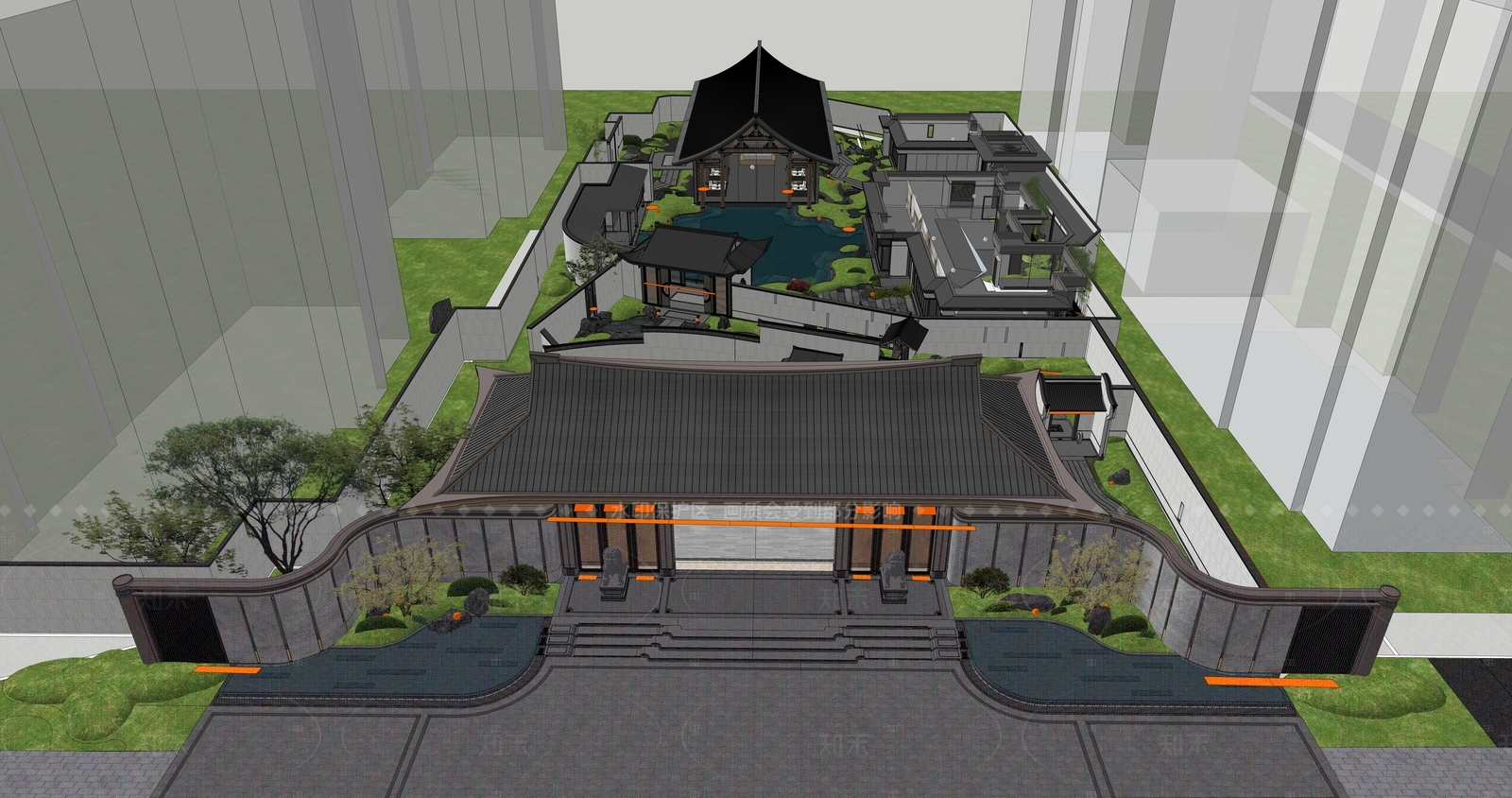 现代小公建SU模型下载【ID:1209266926】