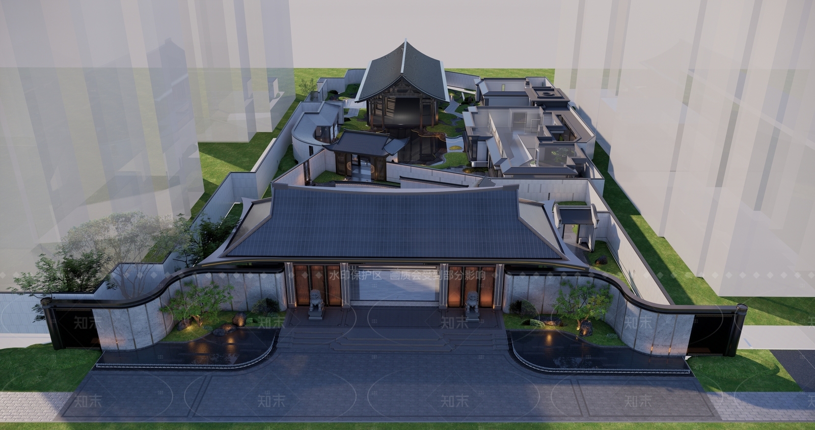 现代小公建SU模型下载【ID:1209266926】