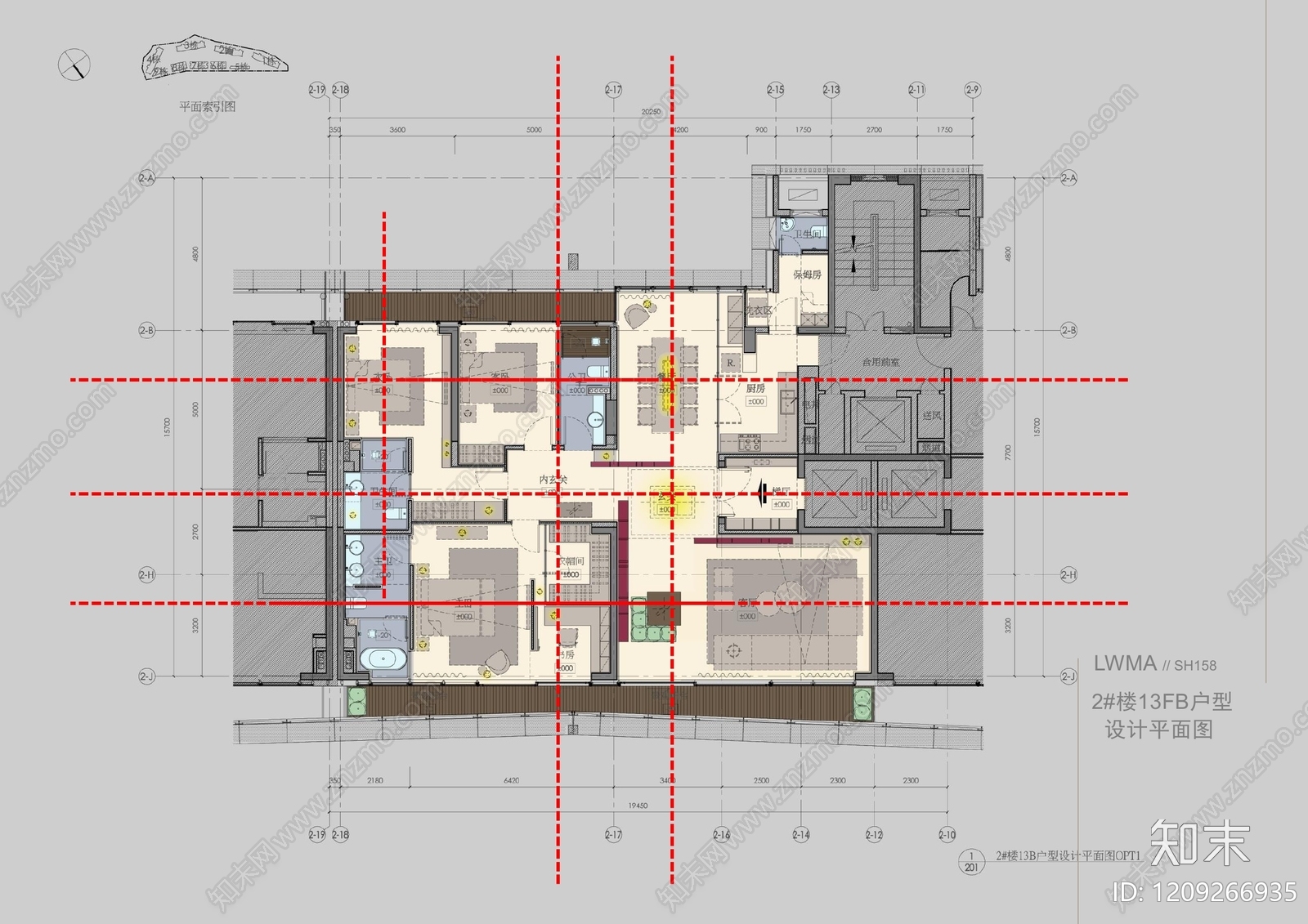 现代新中式样板间下载【ID:1209266935】