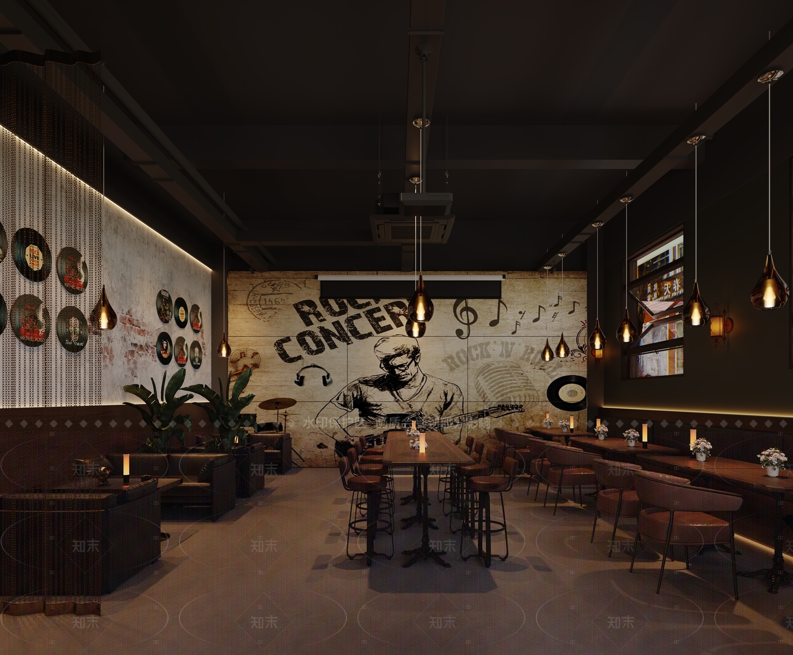 复古工业风酒吧3D模型下载【ID:1209268573】