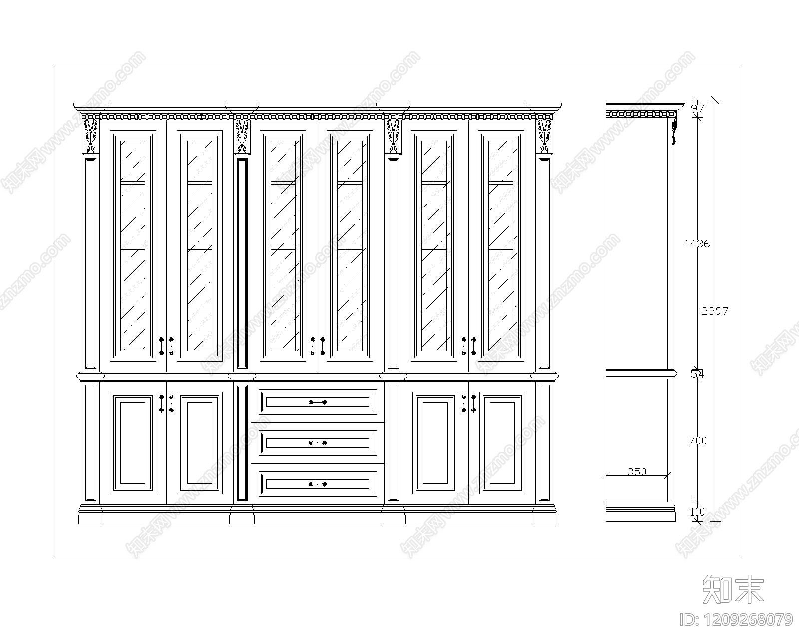 北欧家具图库施工图下载【ID:1209268079】