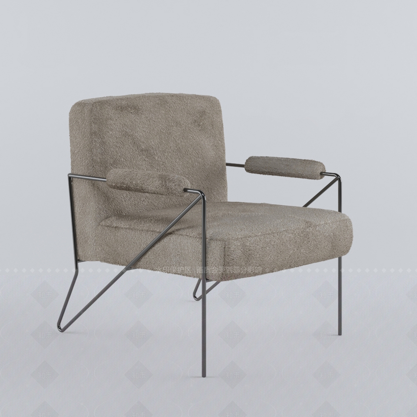 现代简约休闲椅3D模型下载【ID:1209269545】