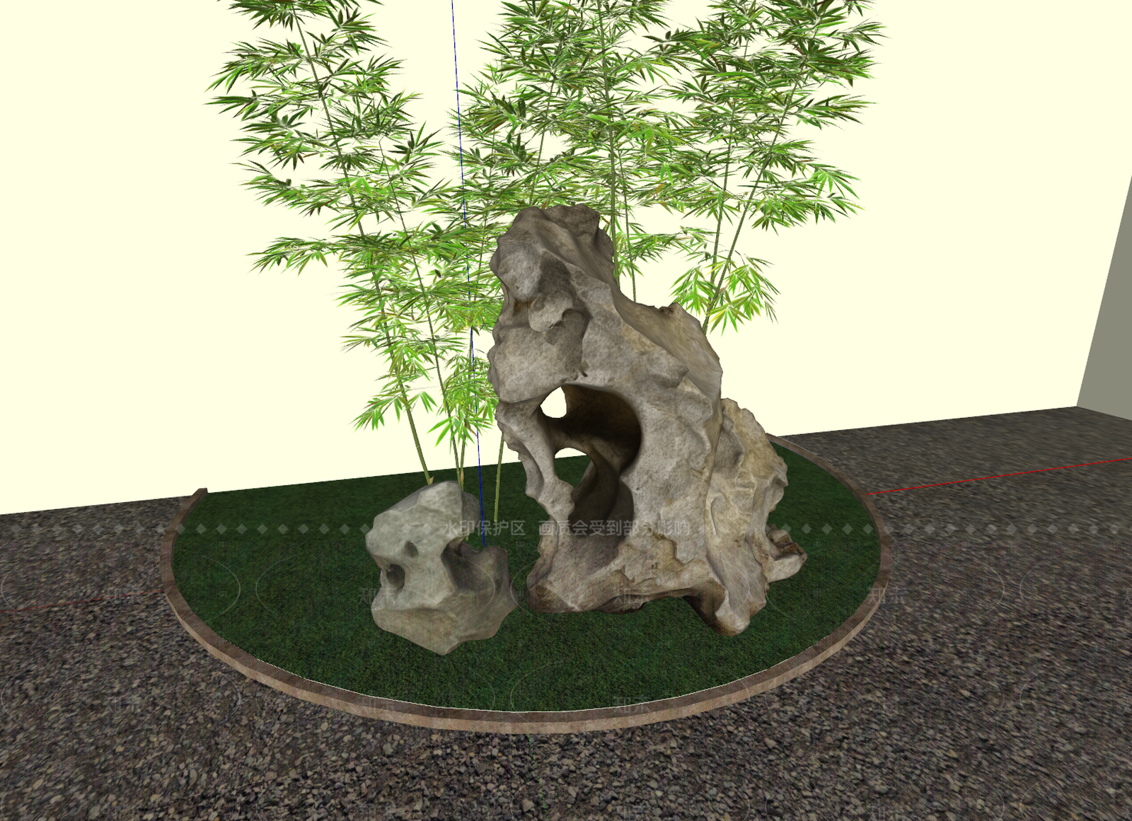 新中式景观石SU模型下载【ID:1209270044】