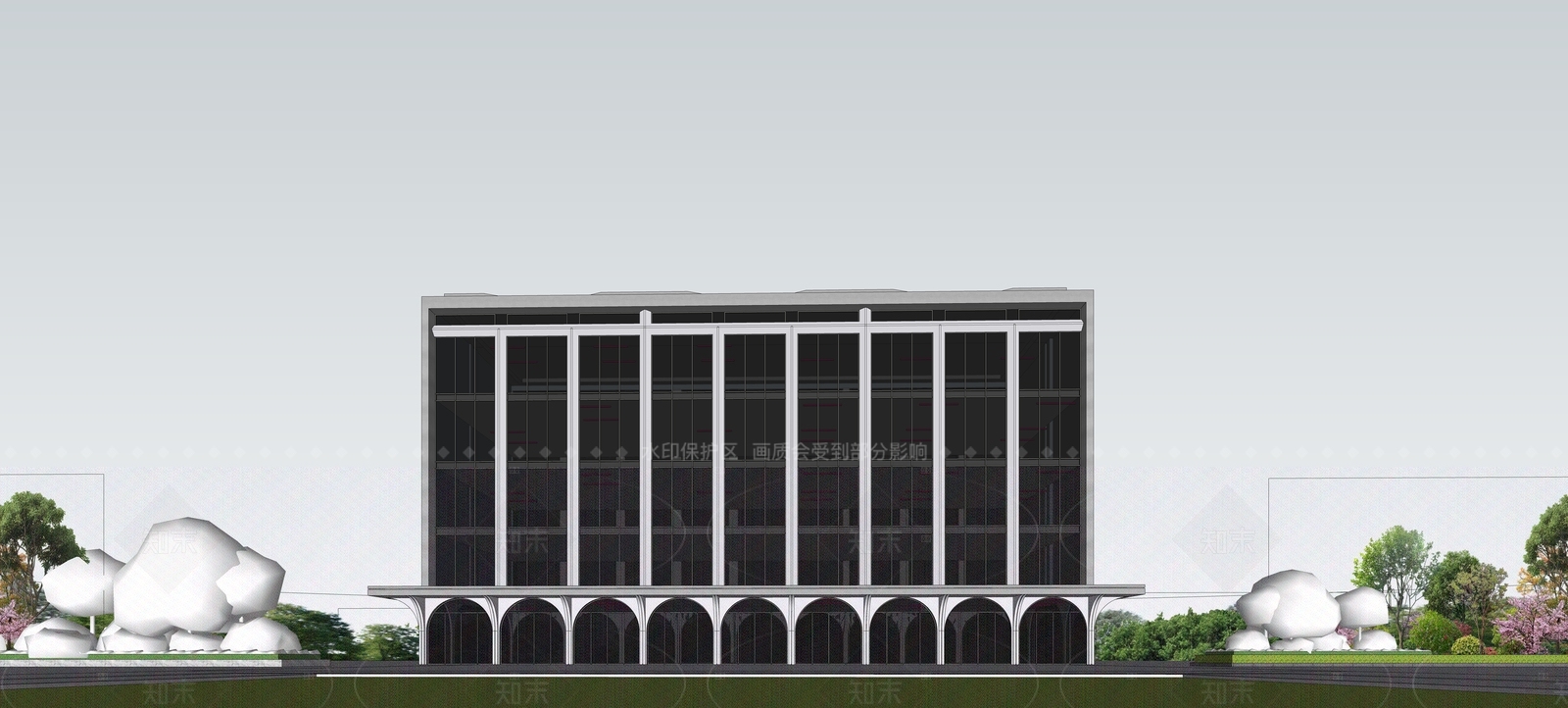 现代简约其他商业建筑SU模型下载【ID:1209271006】