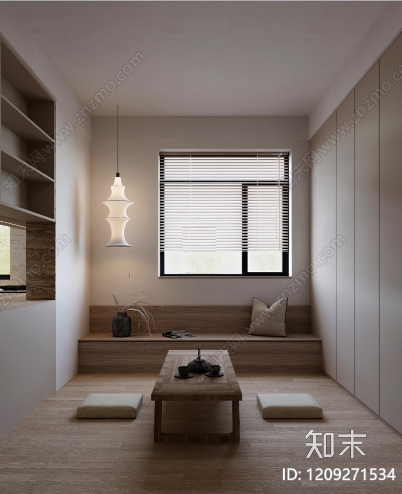 新中式中古茶室cad施工图下载【ID:1209271534】