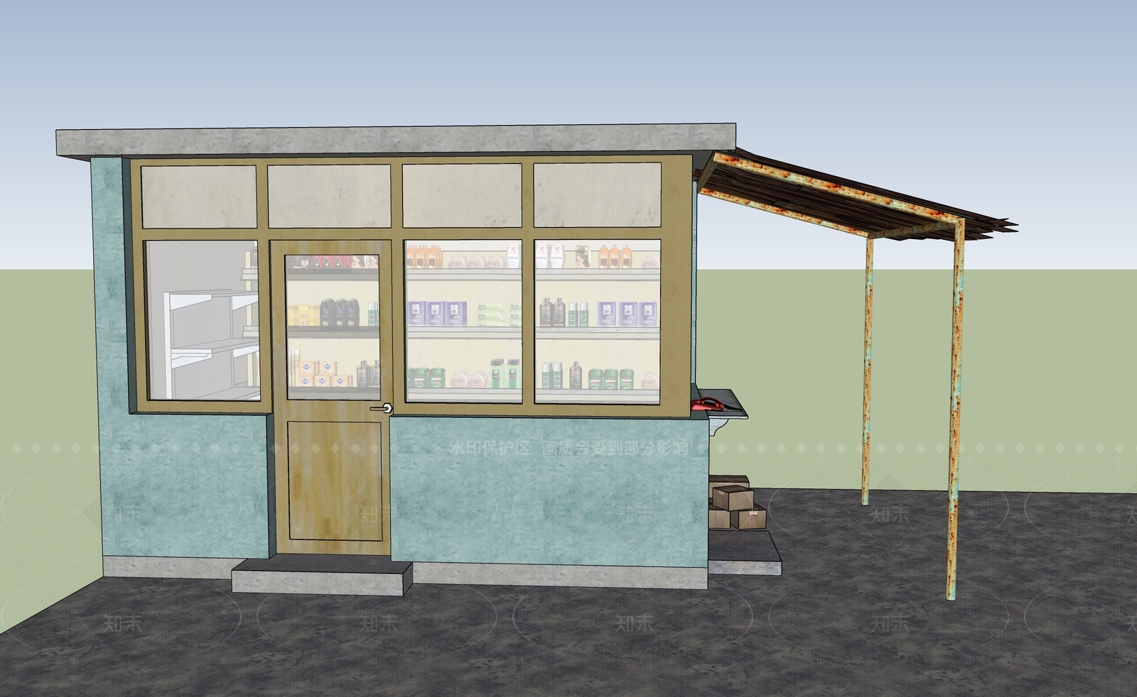 现代学校建筑SU模型下载【ID:1209276430】