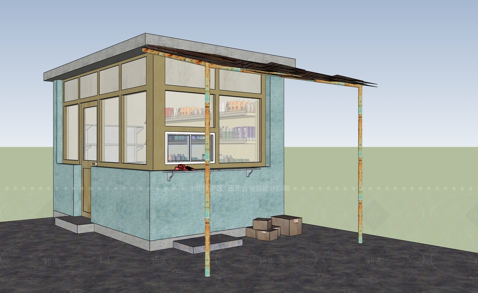 现代学校建筑SU模型下载【ID:1209276430】