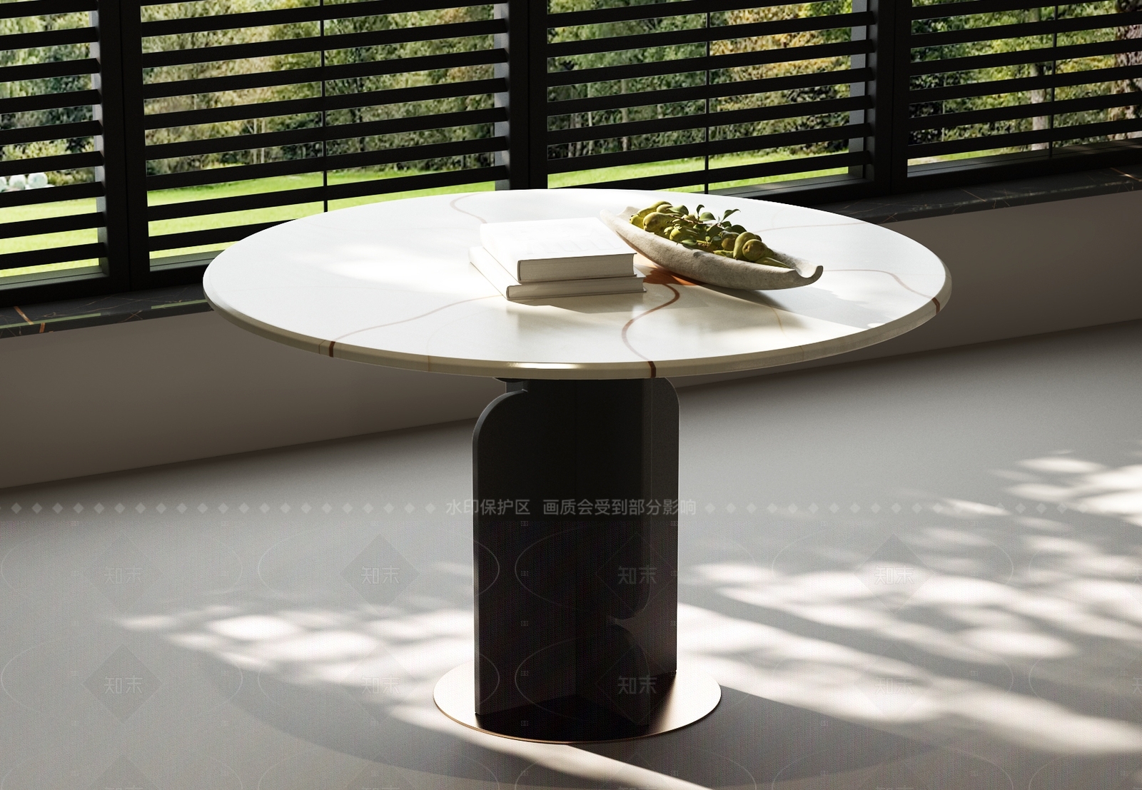 现代极简餐桌3D模型下载【ID:1209276887】