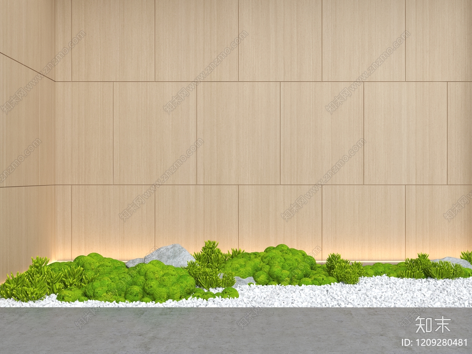 日式室内景观3D模型下载【ID:1209280481】