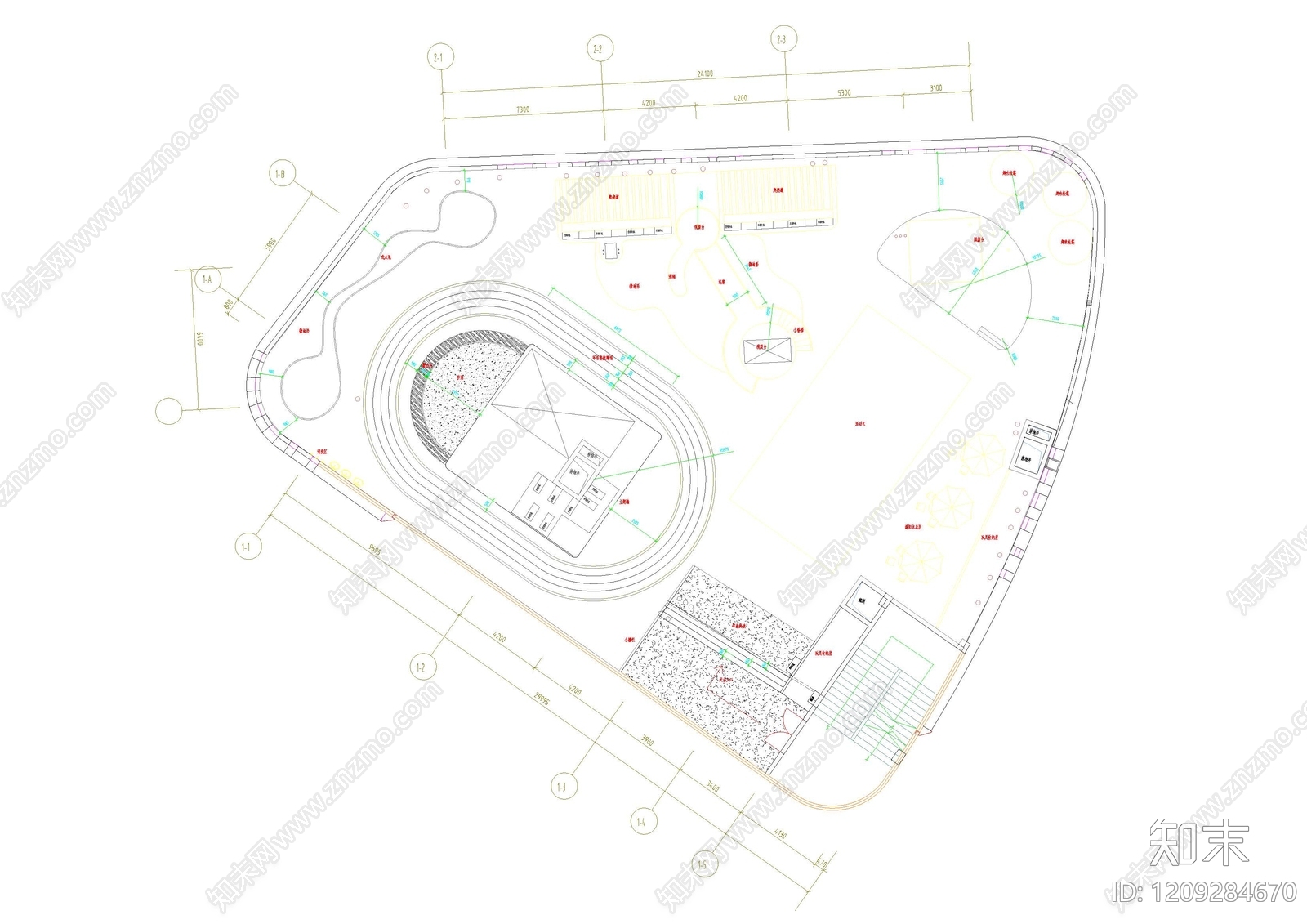 现代幼儿园施工图下载【ID:1209284670】