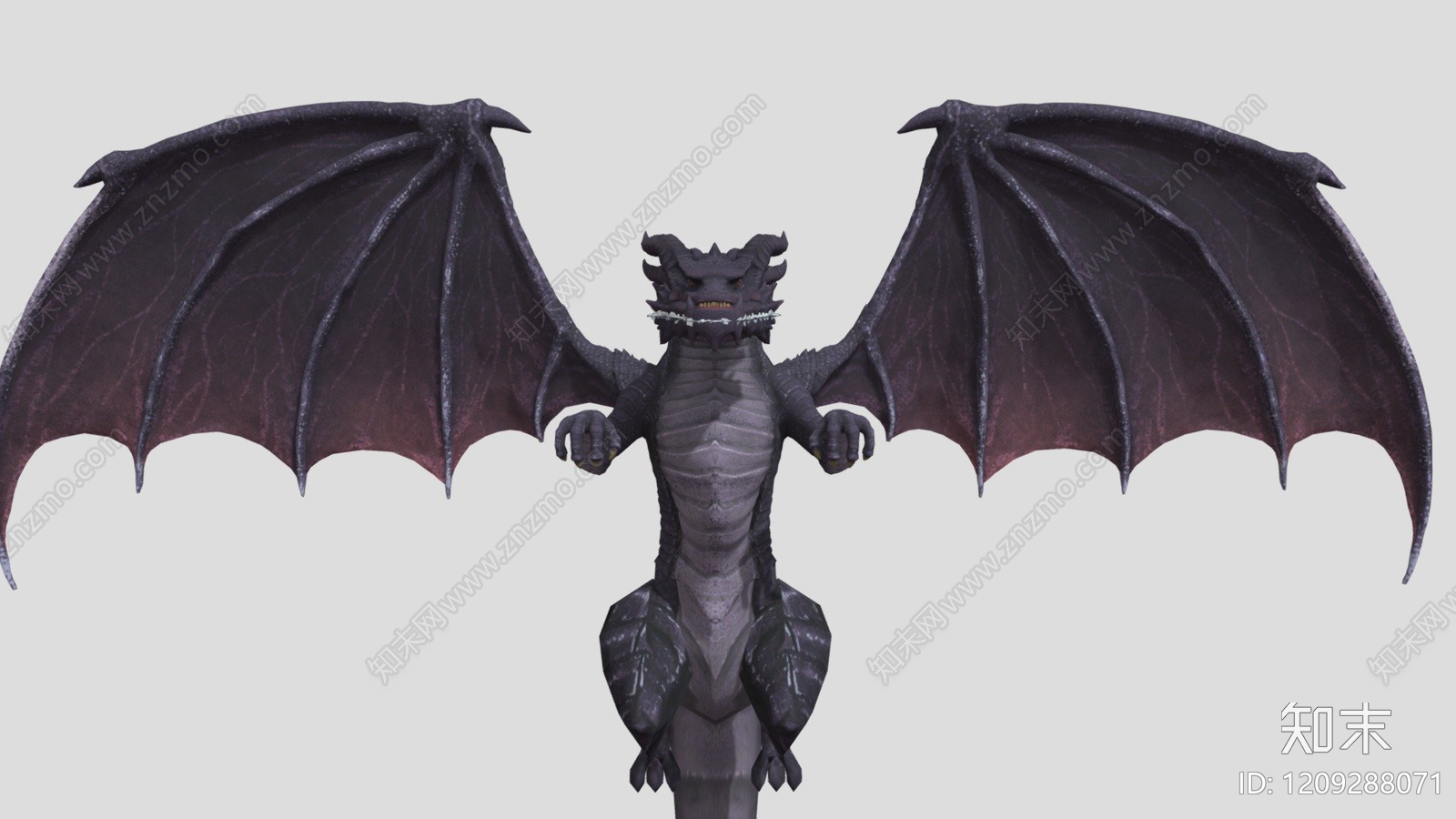 暗黑幻想风飞行类动物3D模型下载【ID:1209288071】