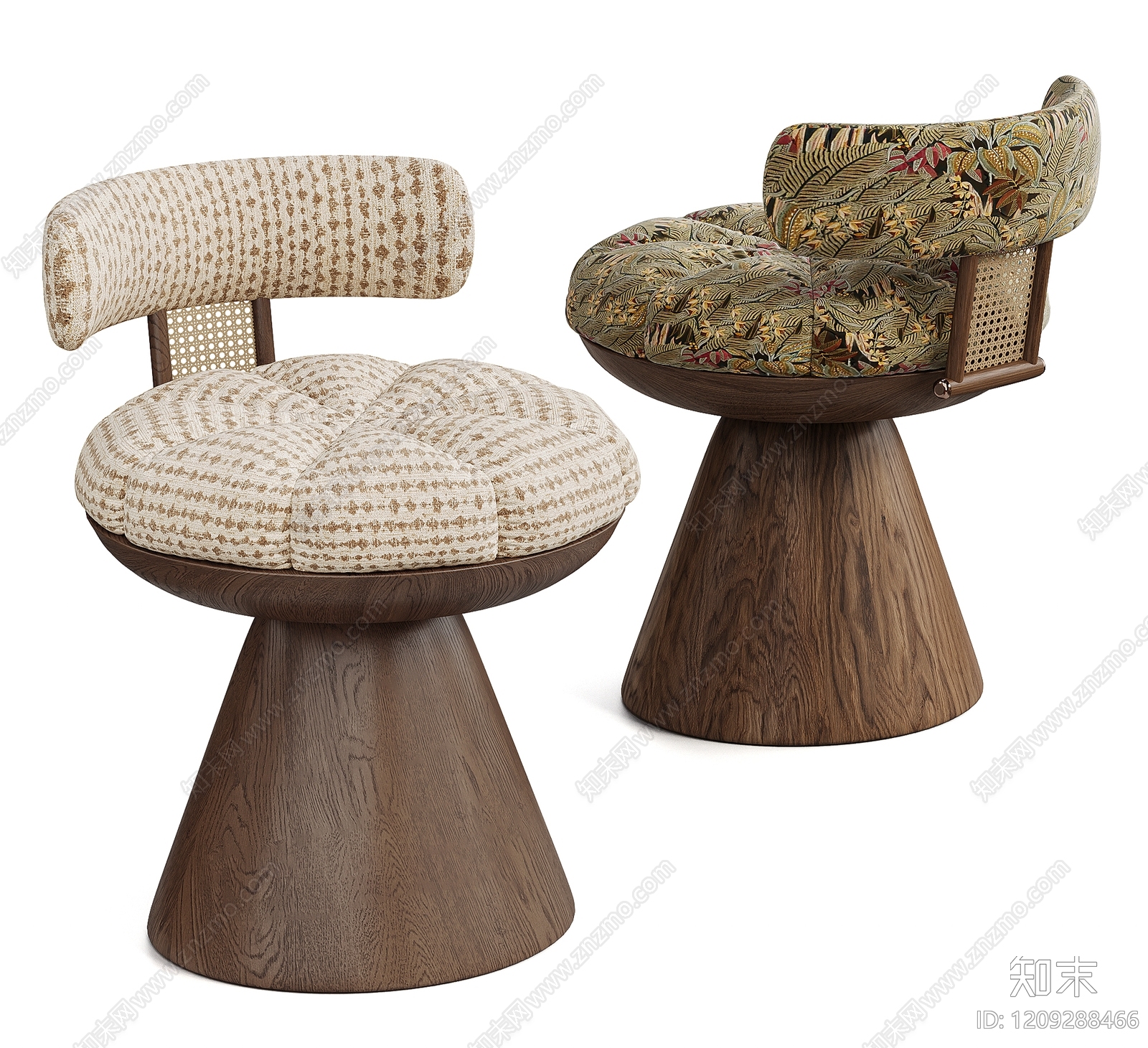 中古风沙发凳3D模型下载【ID:1209288466】