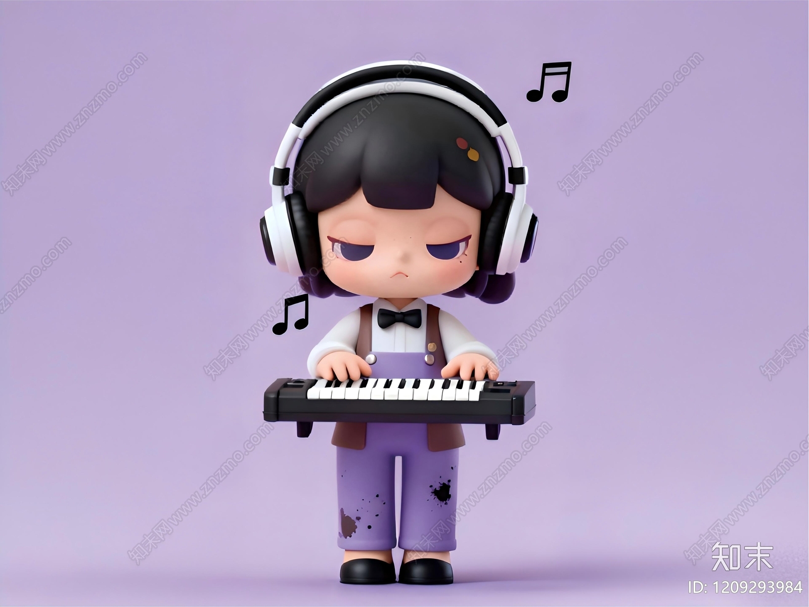 潮玩卡通风格雕塑摆件3D模型下载【ID:1209293984】