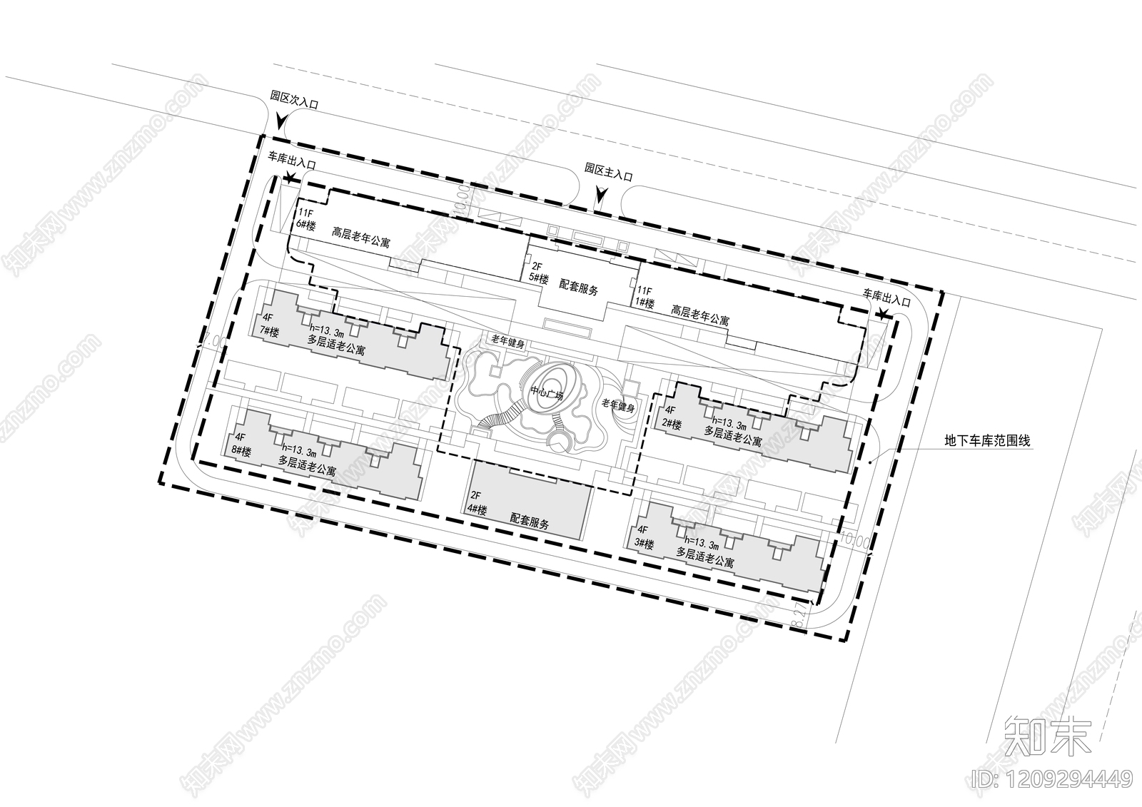 老年住宅施工图下载【ID:1209294449】