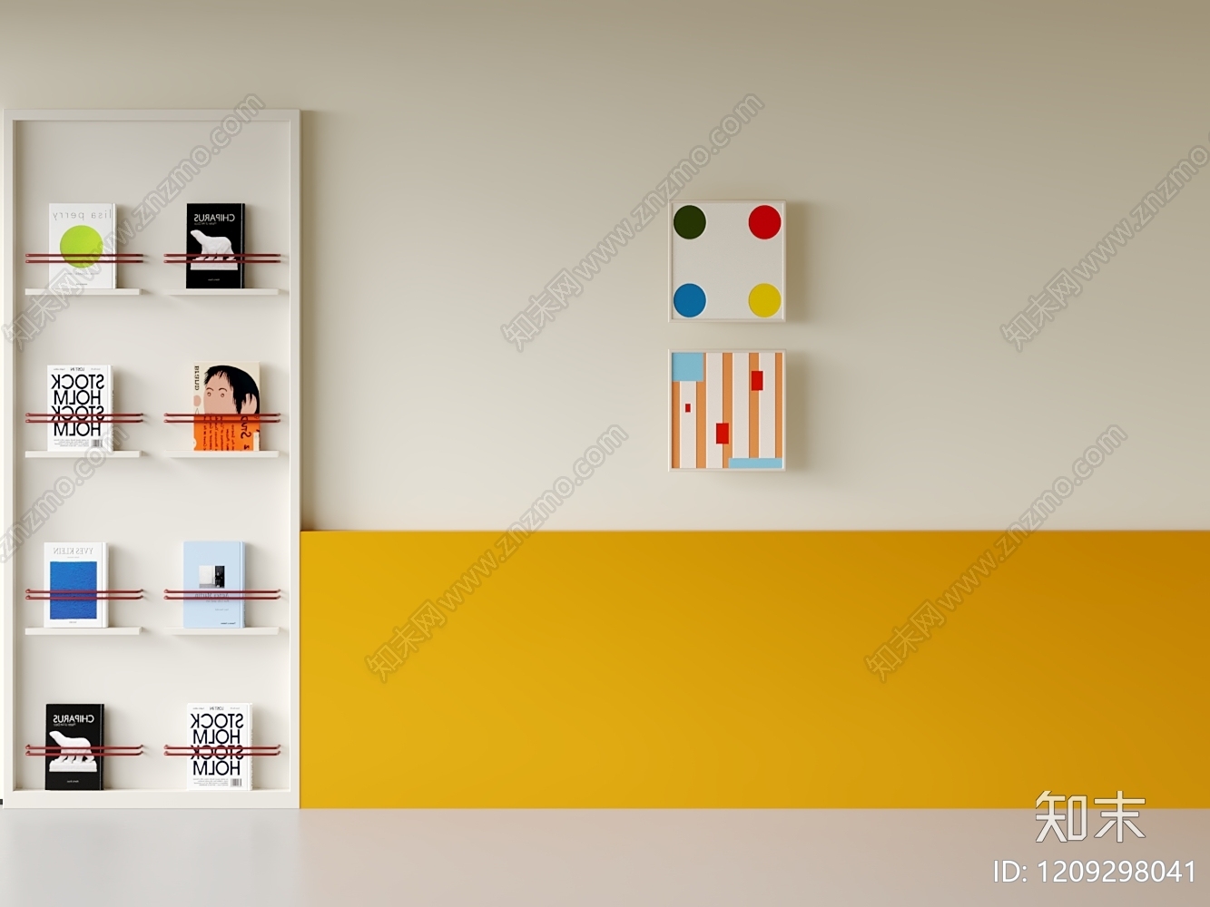 北欧床头背景墙3D模型下载【ID:1209298041】