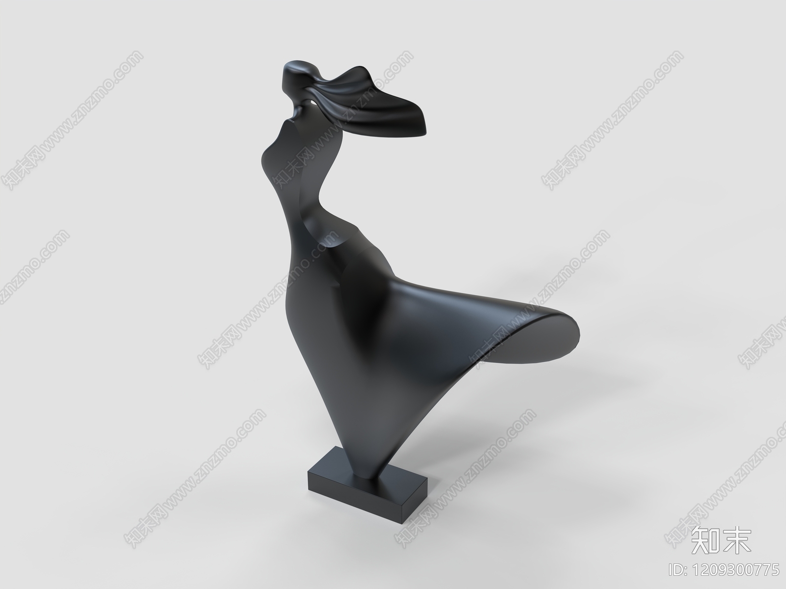 极简主义雕塑摆件3D模型下载【ID:1209300775】