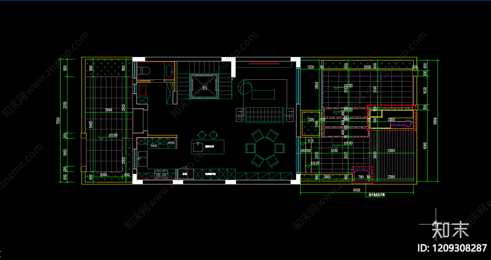 景观平面图cad施工图下载【ID:1209308287】