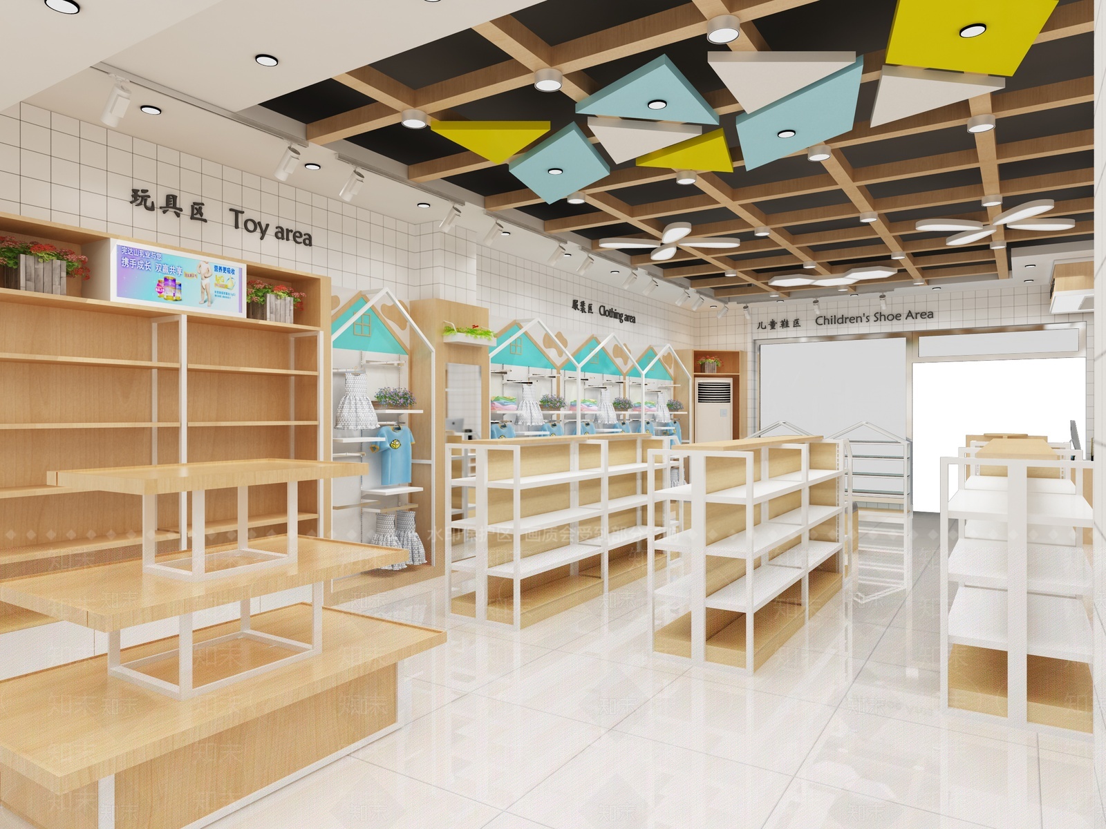 现代母婴店SU模型下载【ID:1209308825】
