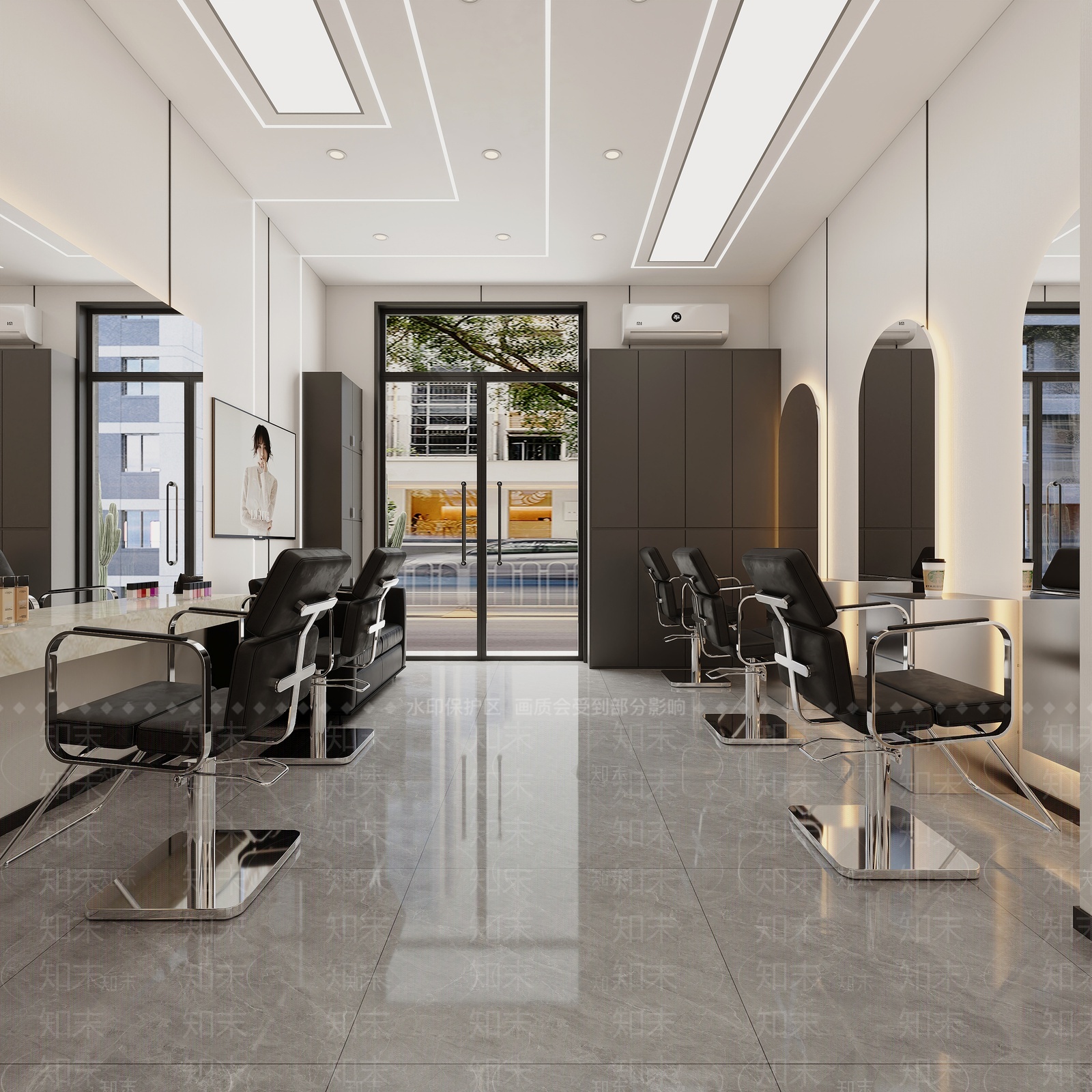 美发店3D模型下载【ID:1209309984】