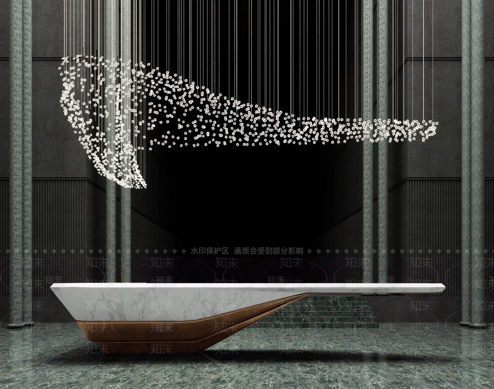 现代异形前台3D模型下载【ID:1209309907】