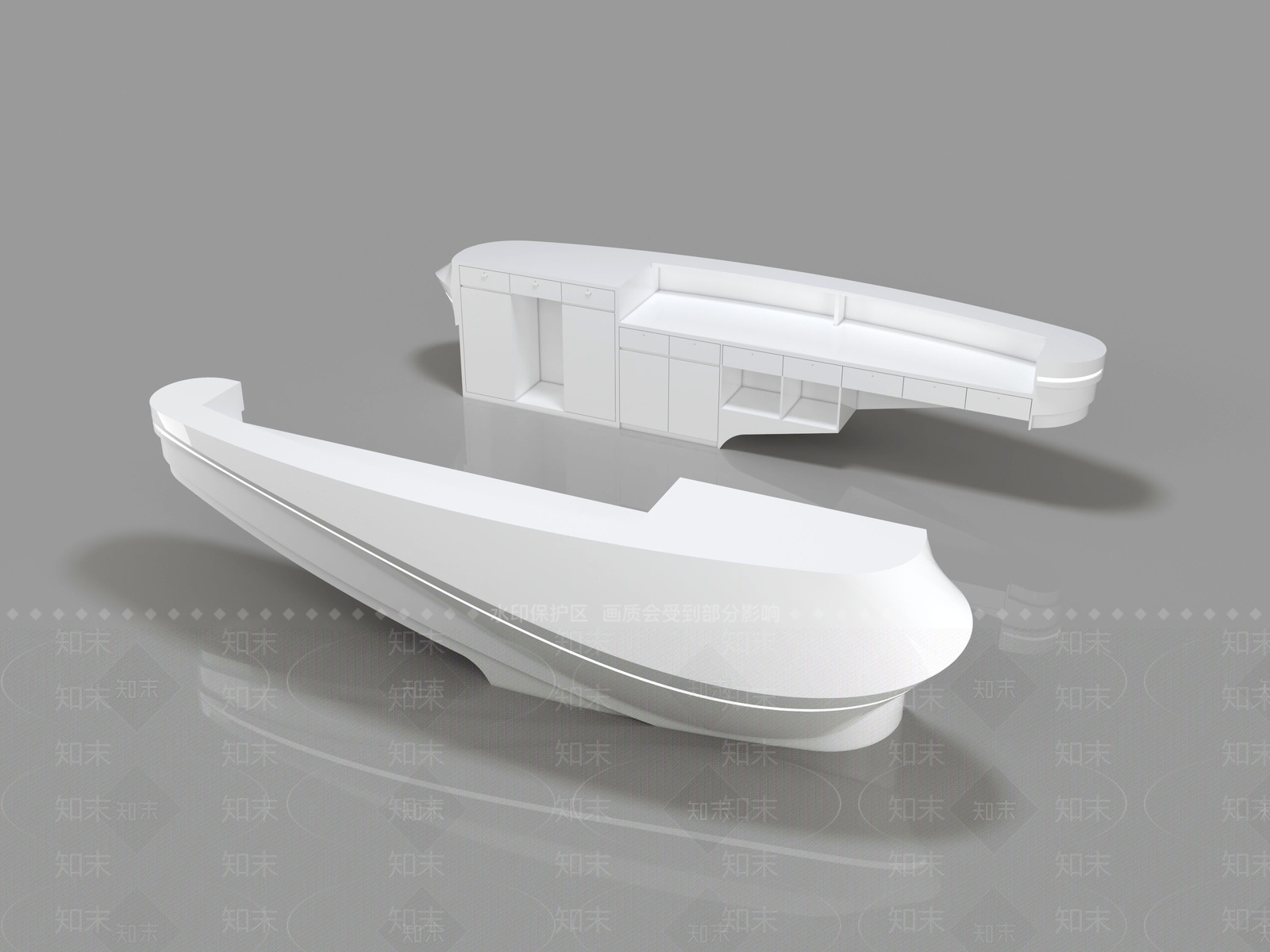 接待台3D模型下载【ID:1209310029】