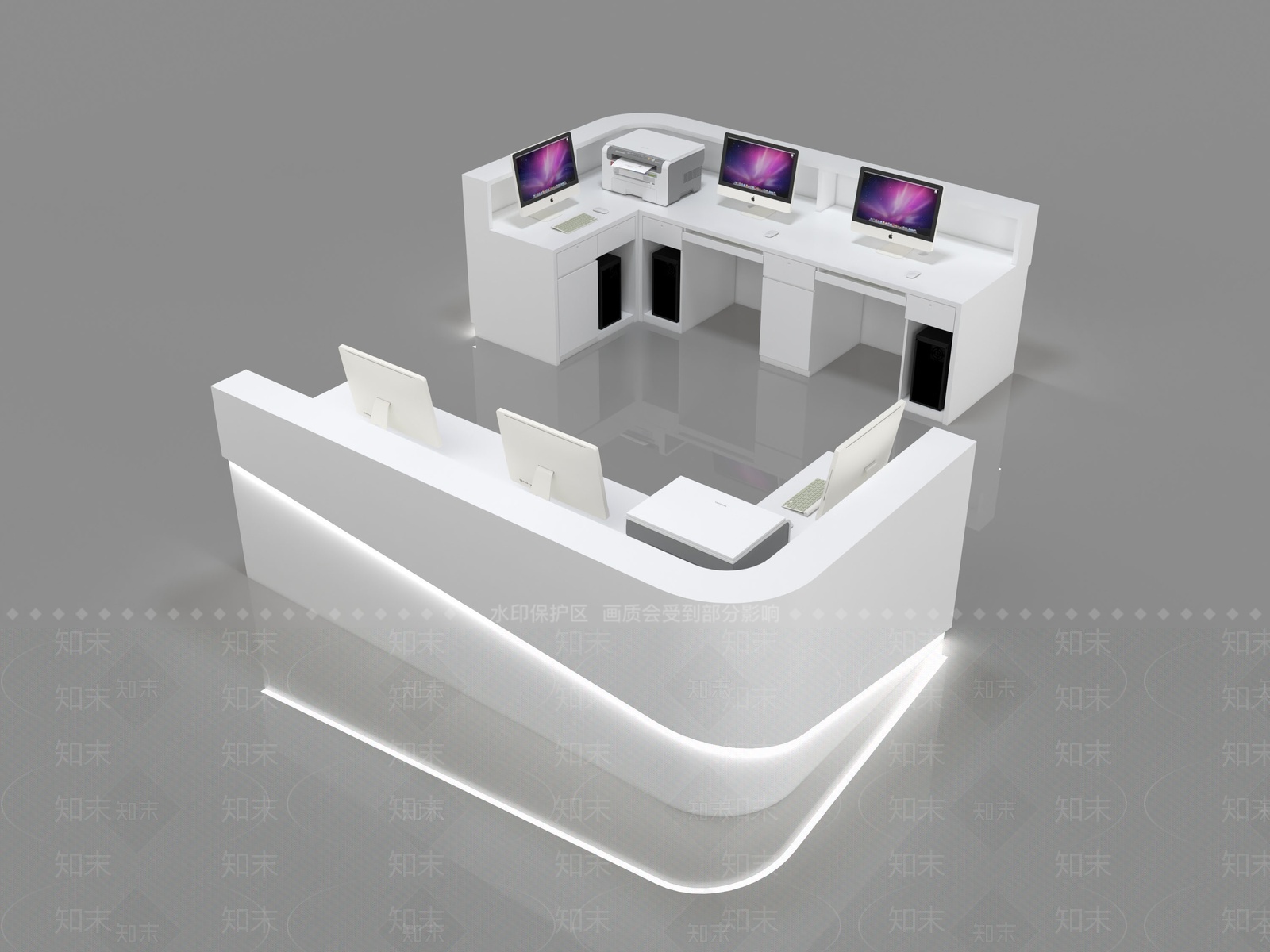 吧台3D模型下载【ID:1209310069】