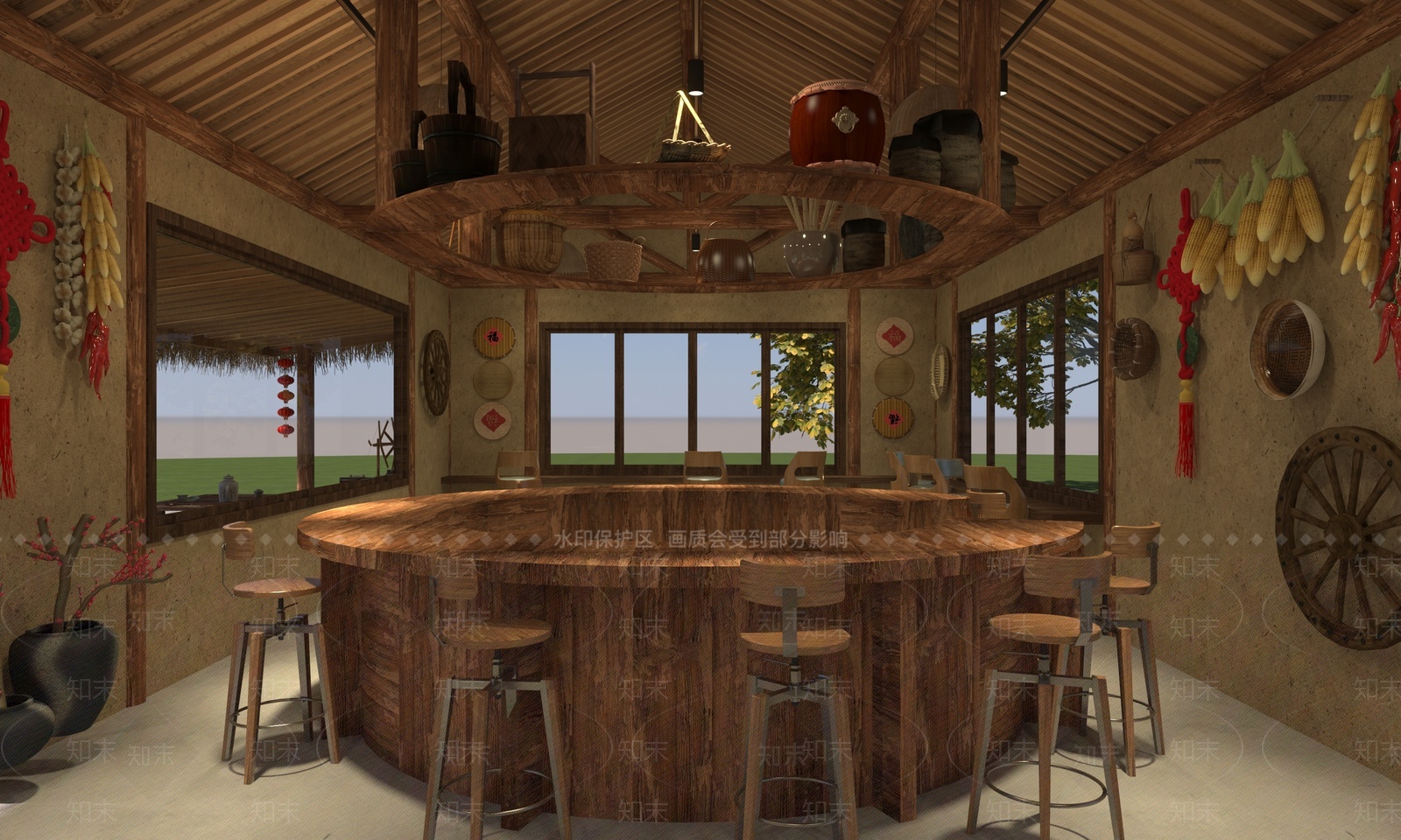古建3D模型下载【ID:1209310890】