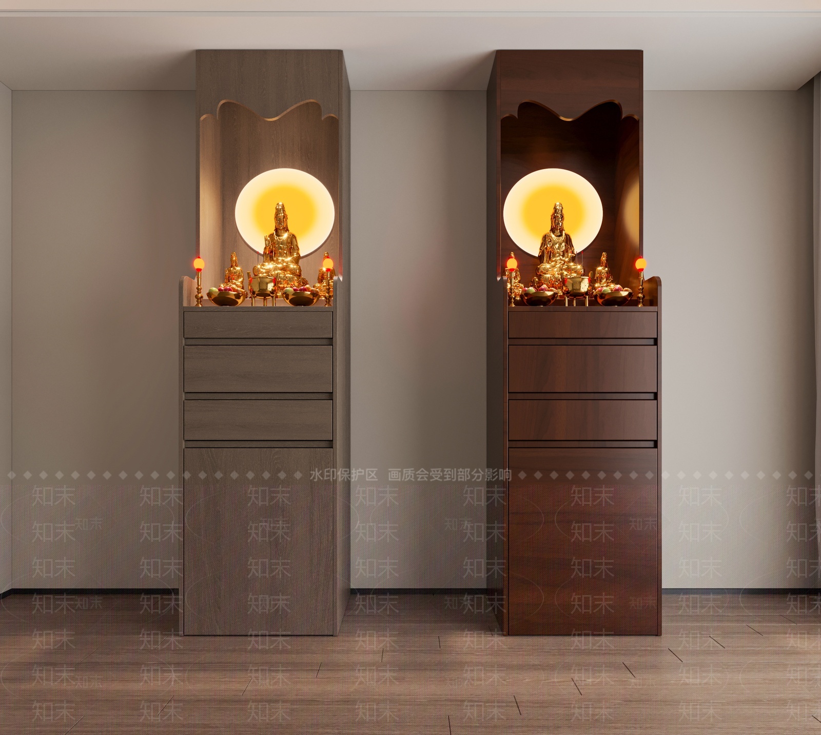 现代佛龛3D模型下载【ID:1209311020】
