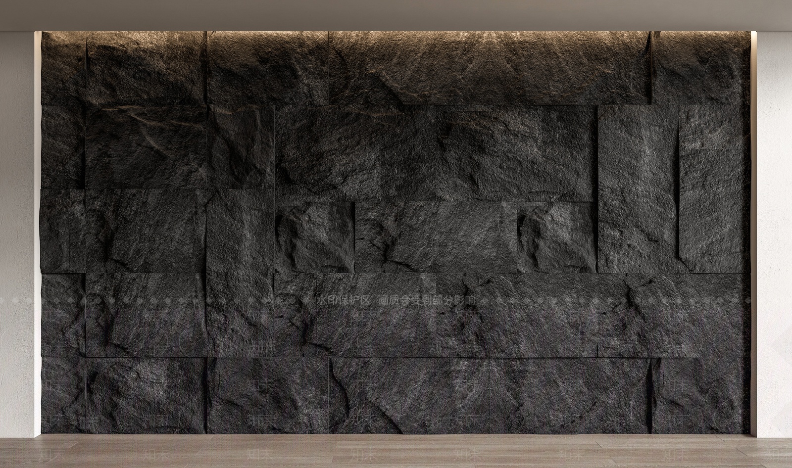 现代毛石背景墙3D模型下载【ID:1209311566】