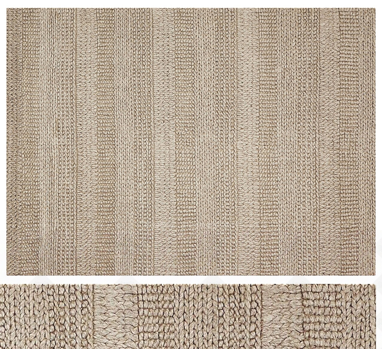 侘寂风藤编地毯3D模型下载【ID:1209311587】