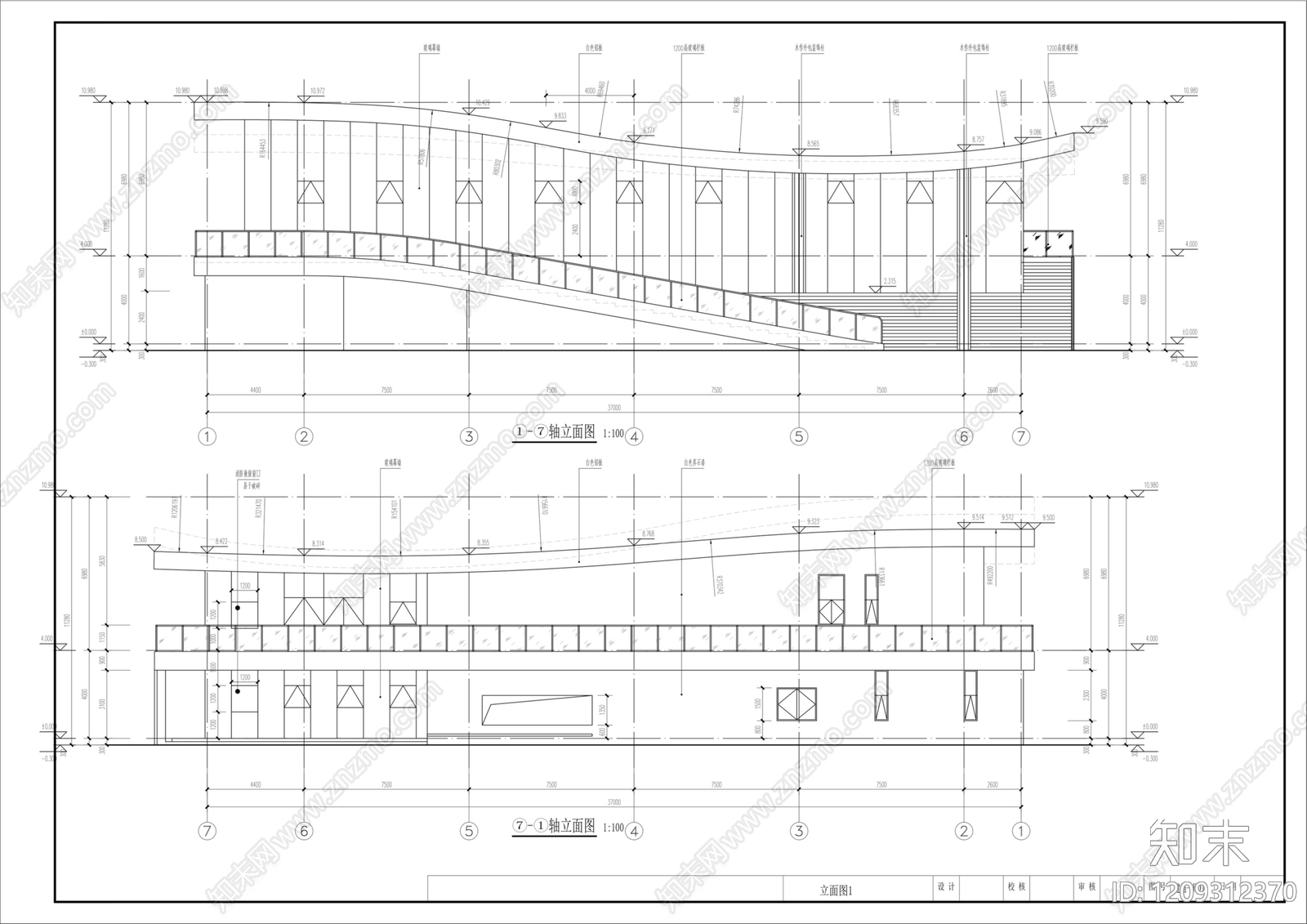 社区服务中心施工图下载【ID:1209312370】