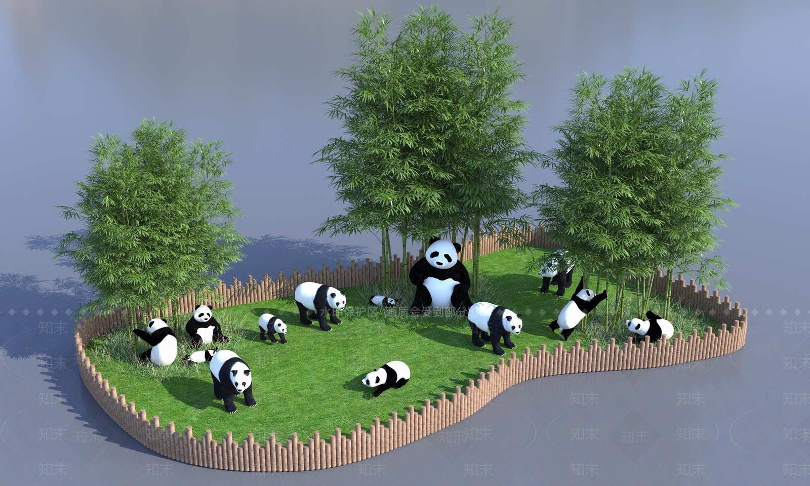 景观雕塑3D模型下载【ID:1209321498】