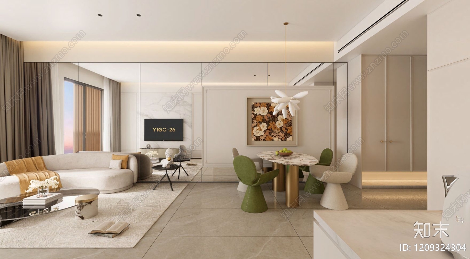 现代轻奢家居住宅下载【ID:1209324304】