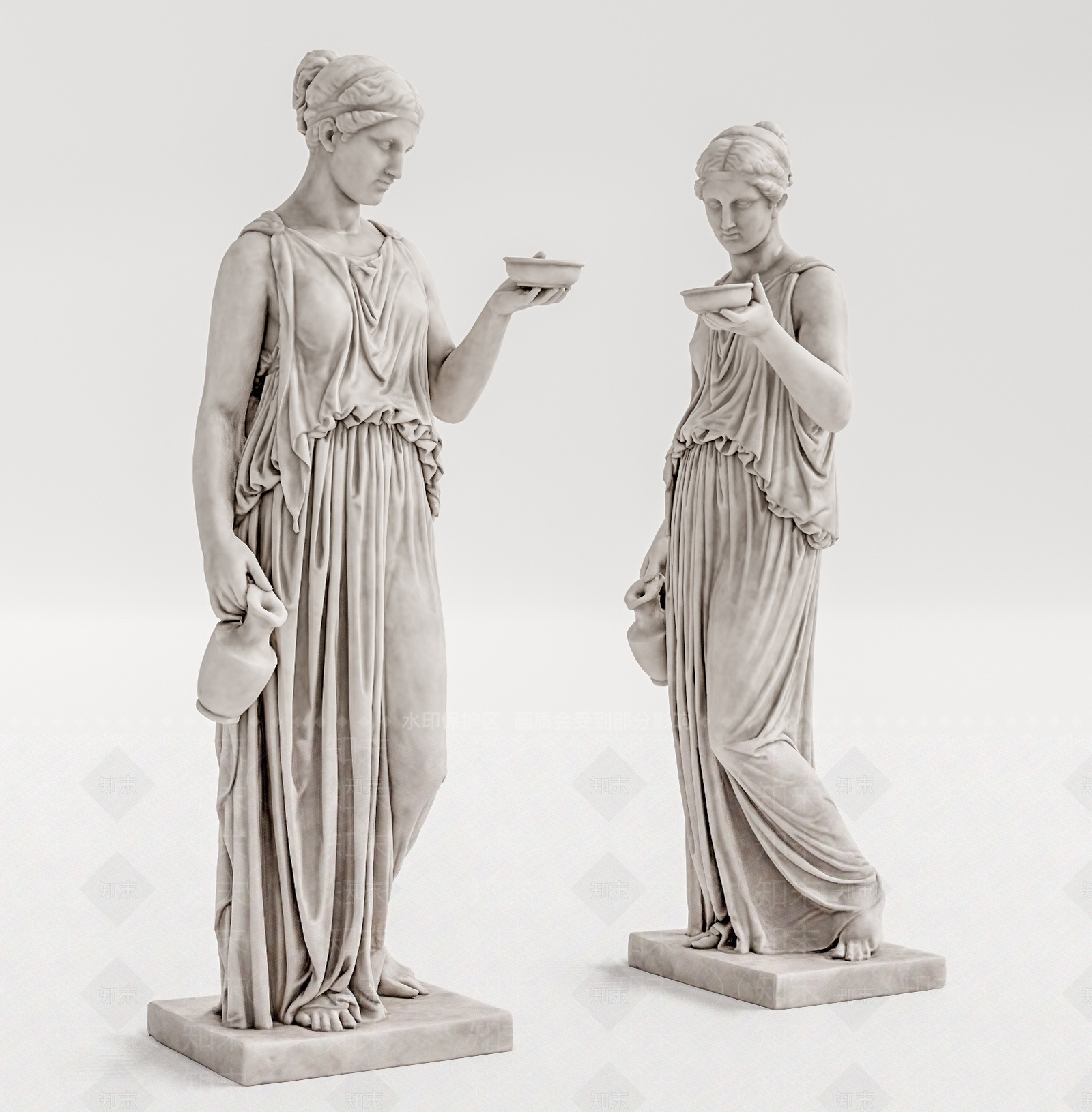 欧式女神雕塑SU模型下载【ID:1209327902】