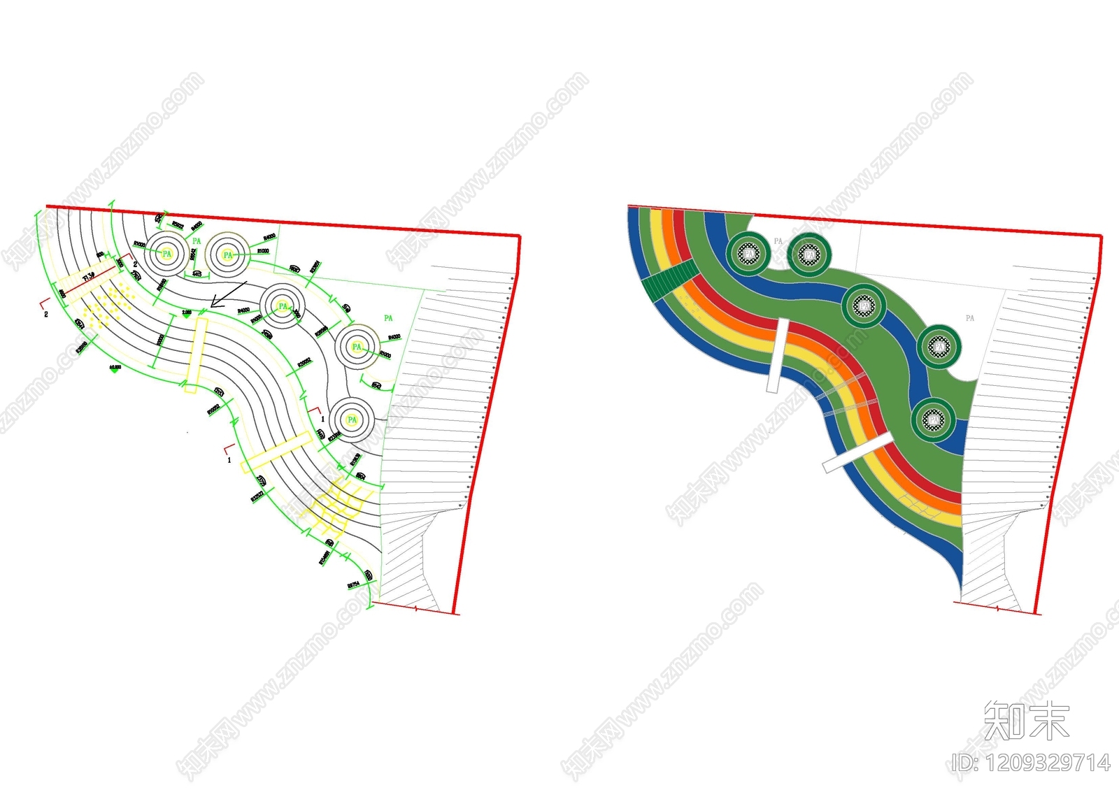 现代幼儿园施工图下载【ID:1209329714】