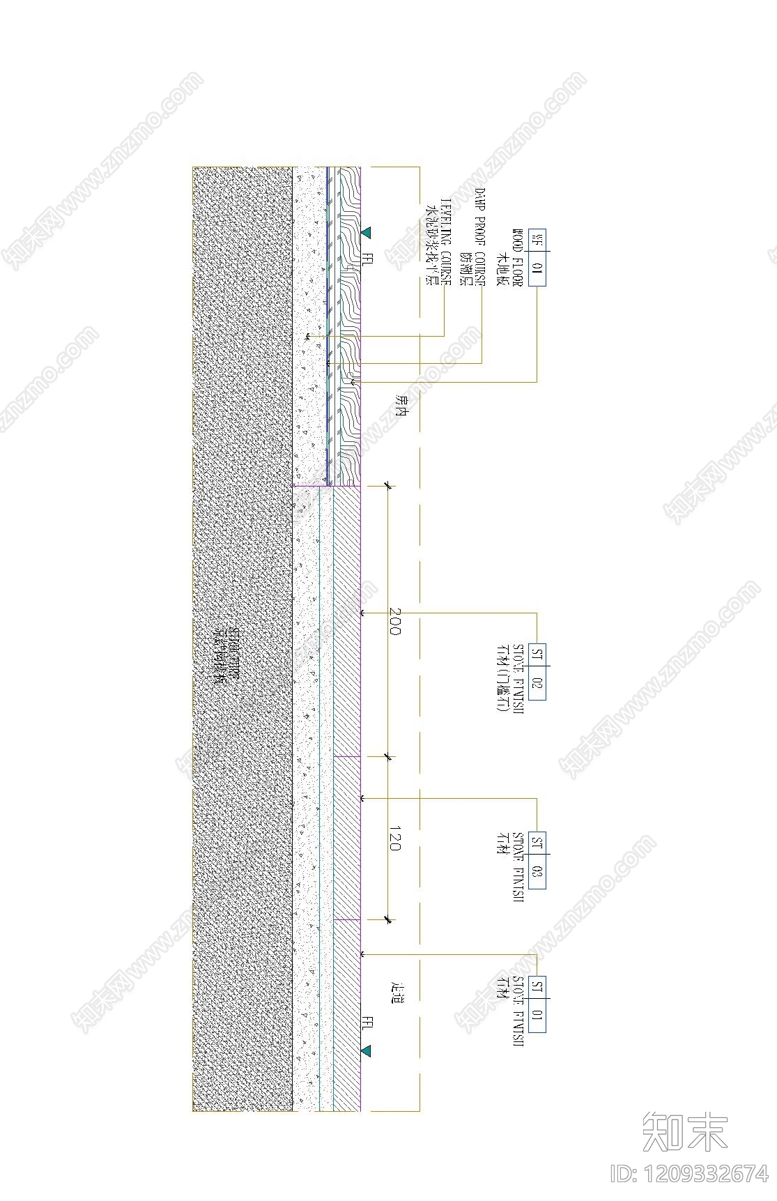 地面综合节点cad施工图下载【ID:1209332674】