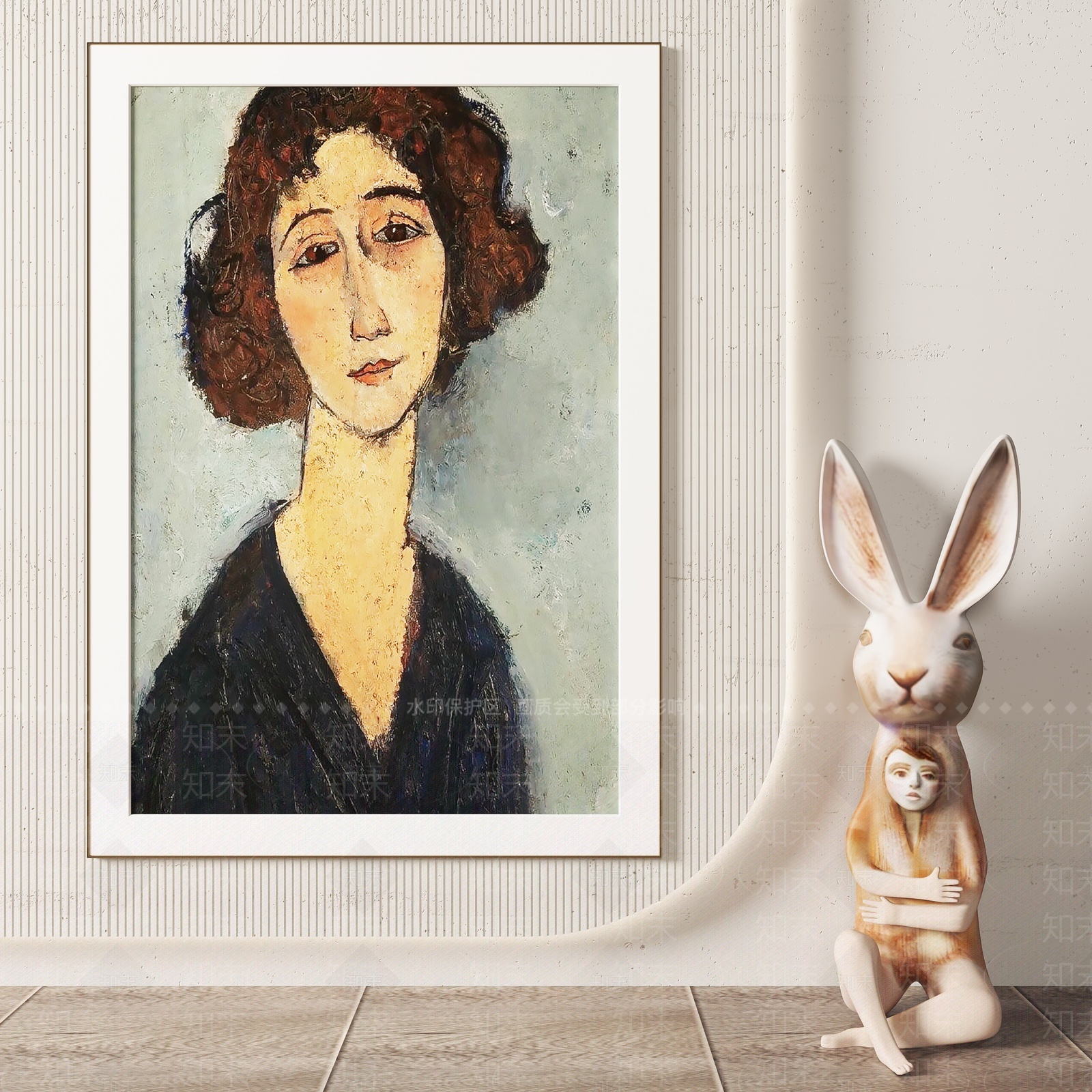 现代装饰画3D模型下载【ID:1209340897】