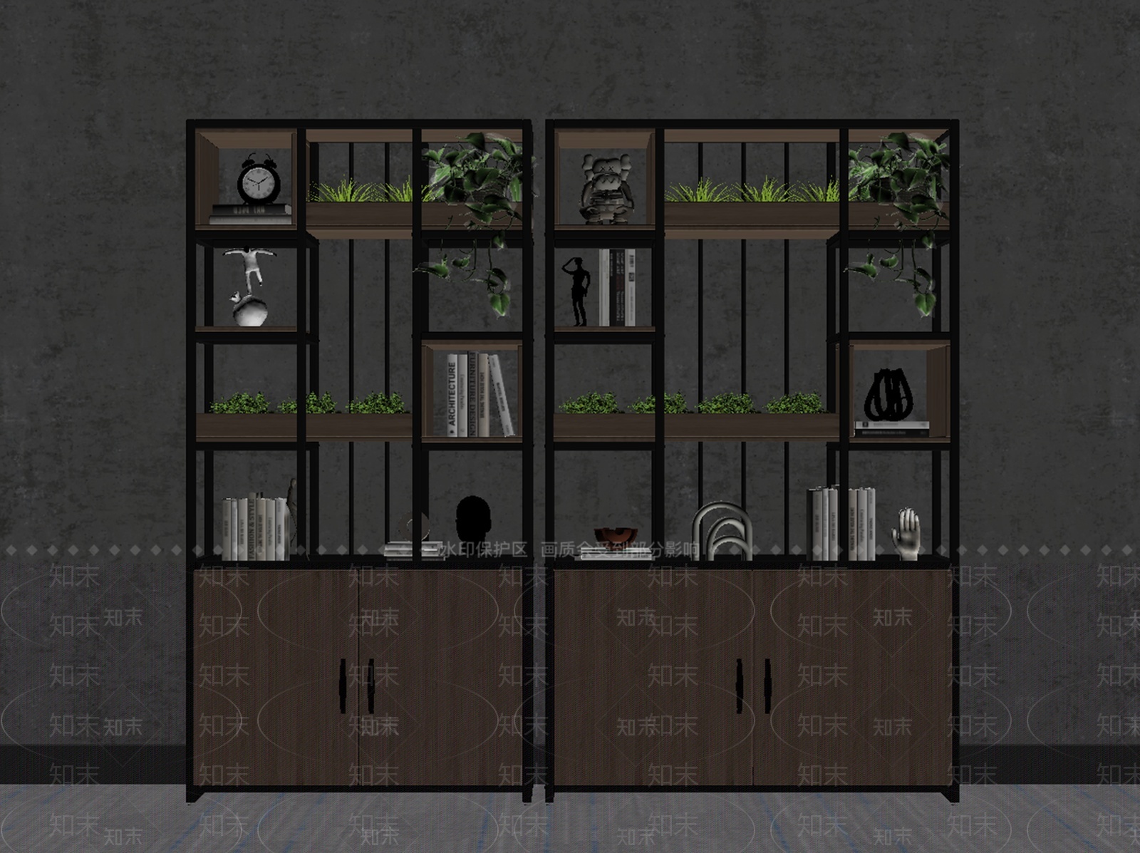 工业现代储物柜SU模型下载【ID:1209346517】