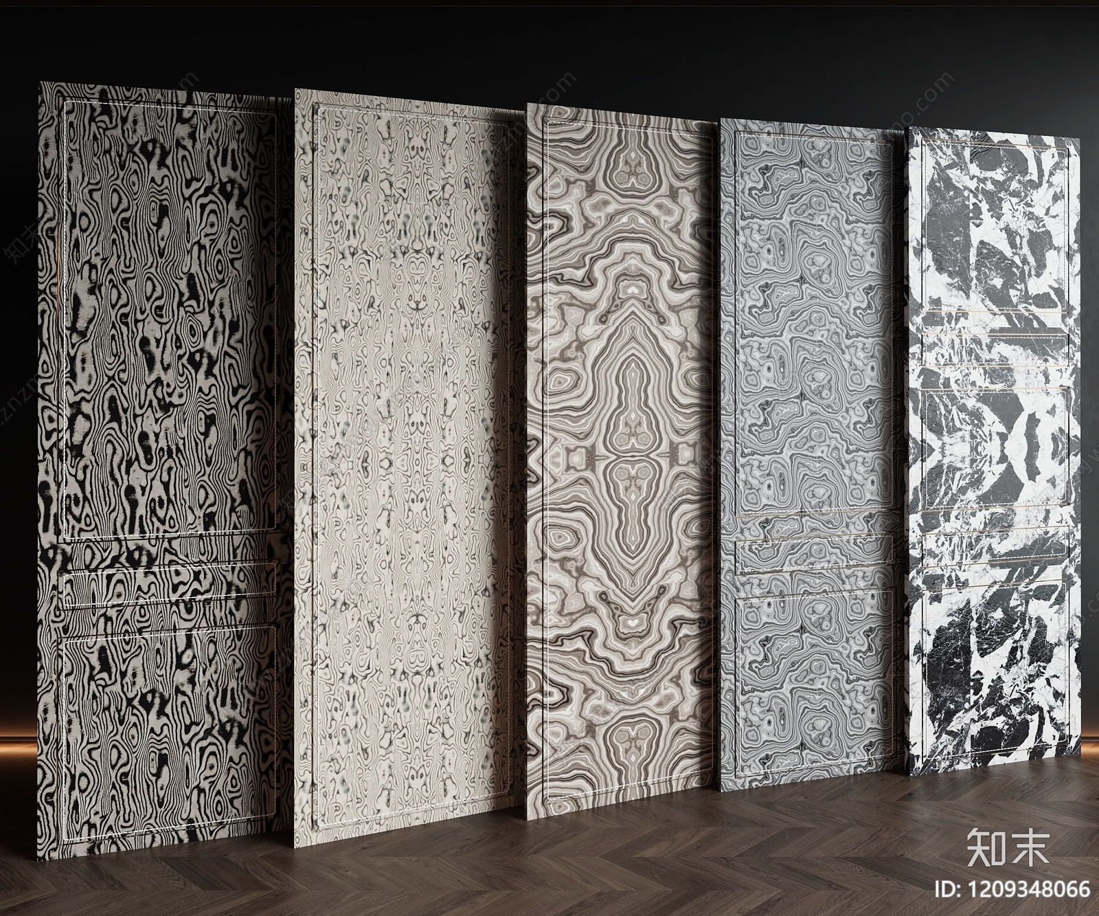 现代轻奢护墙板3D模型下载【ID:1209348066】