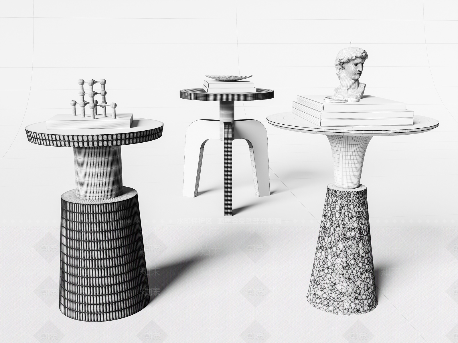 边几3D模型下载【ID:1209366070】