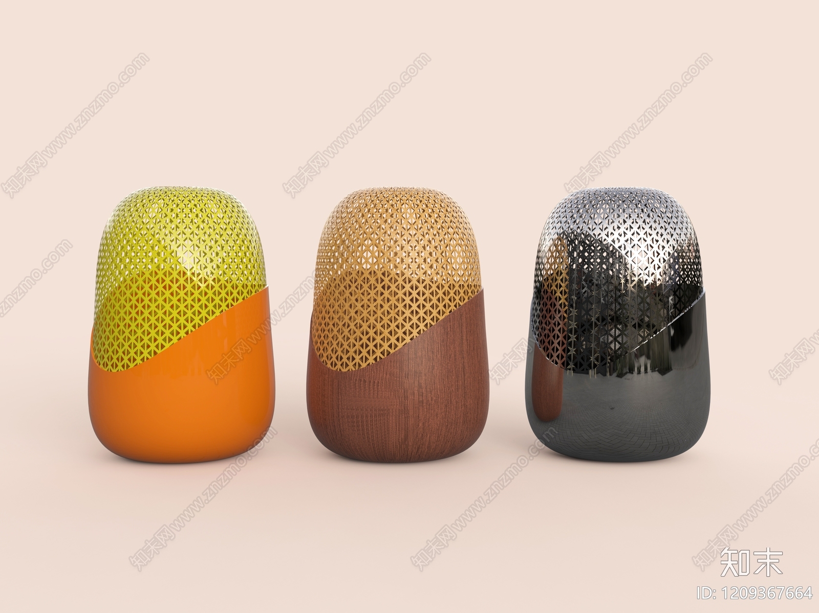 现代简约摆件组合3D模型下载【ID:1209367664】