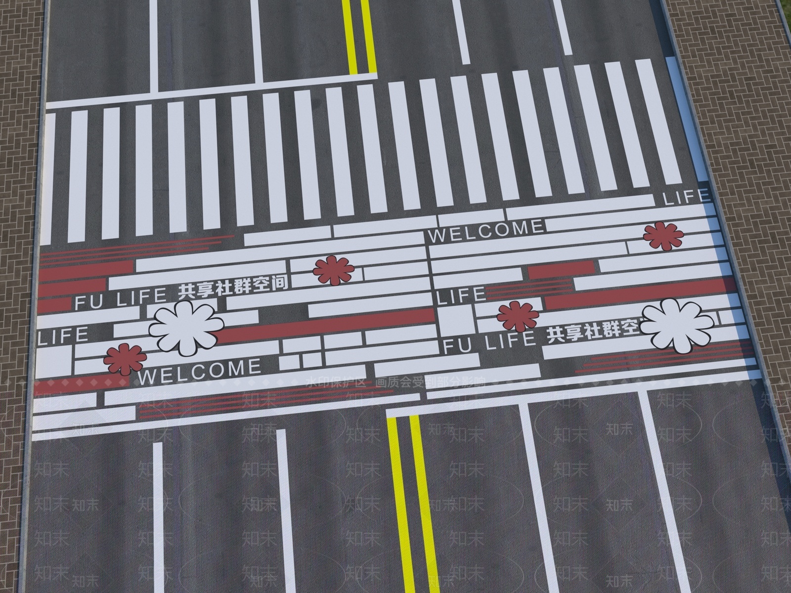现代道路3D模型下载【ID:1209367982】