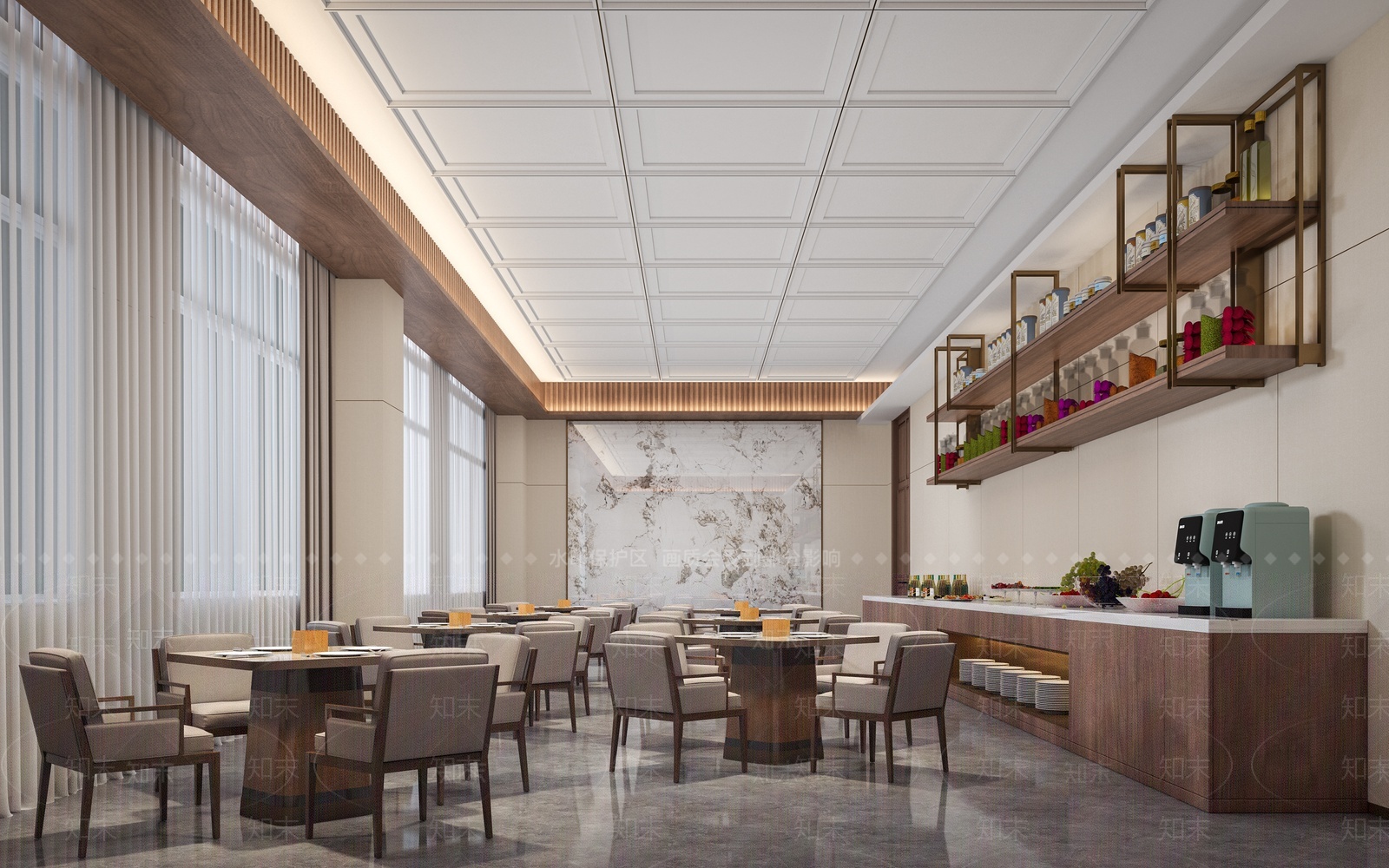 自助餐厅3D模型下载【ID:1209373558】
