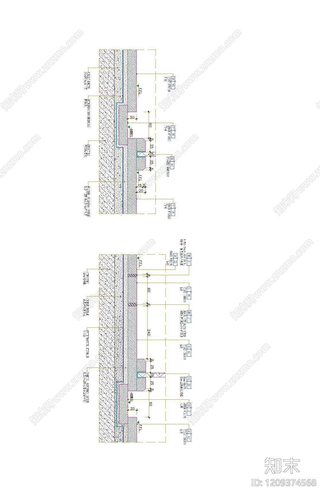 现代收口节点施工图下载【ID:1209374568】