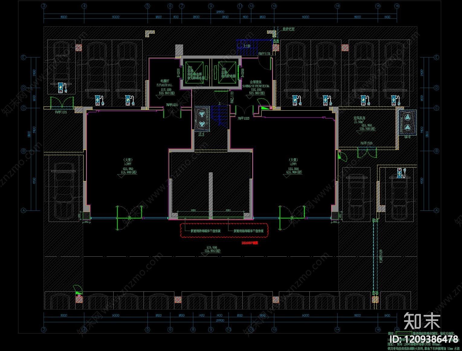现代其他公共空间cad施工图下载【ID:1209386478】