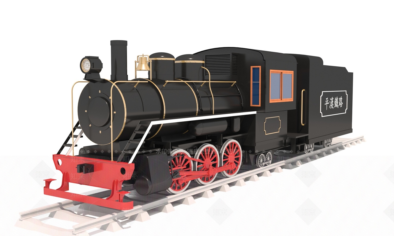 现代老火车3D模型下载【ID:1209399787】