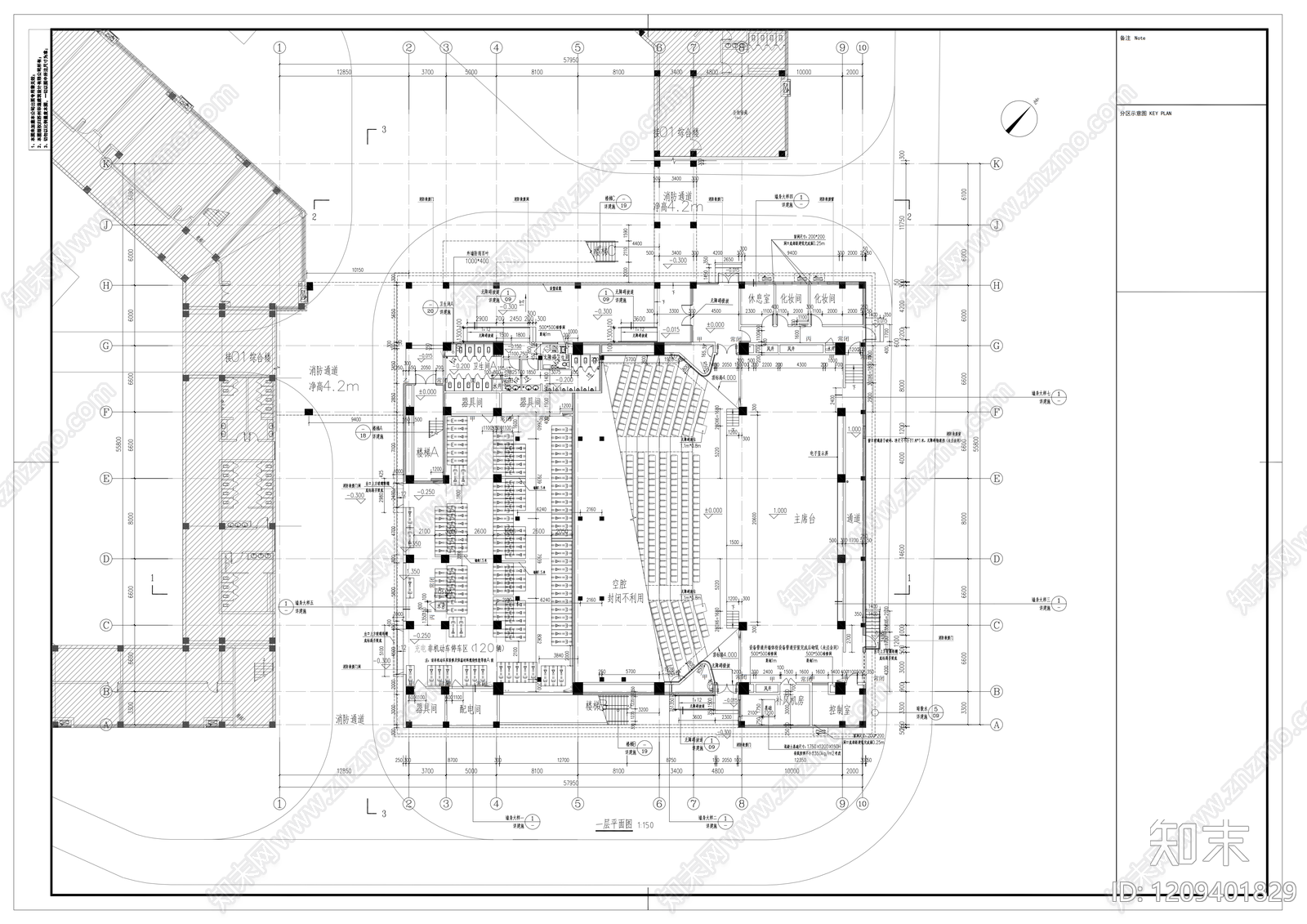 现代学校建筑cad施工图下载【ID:1209401829】