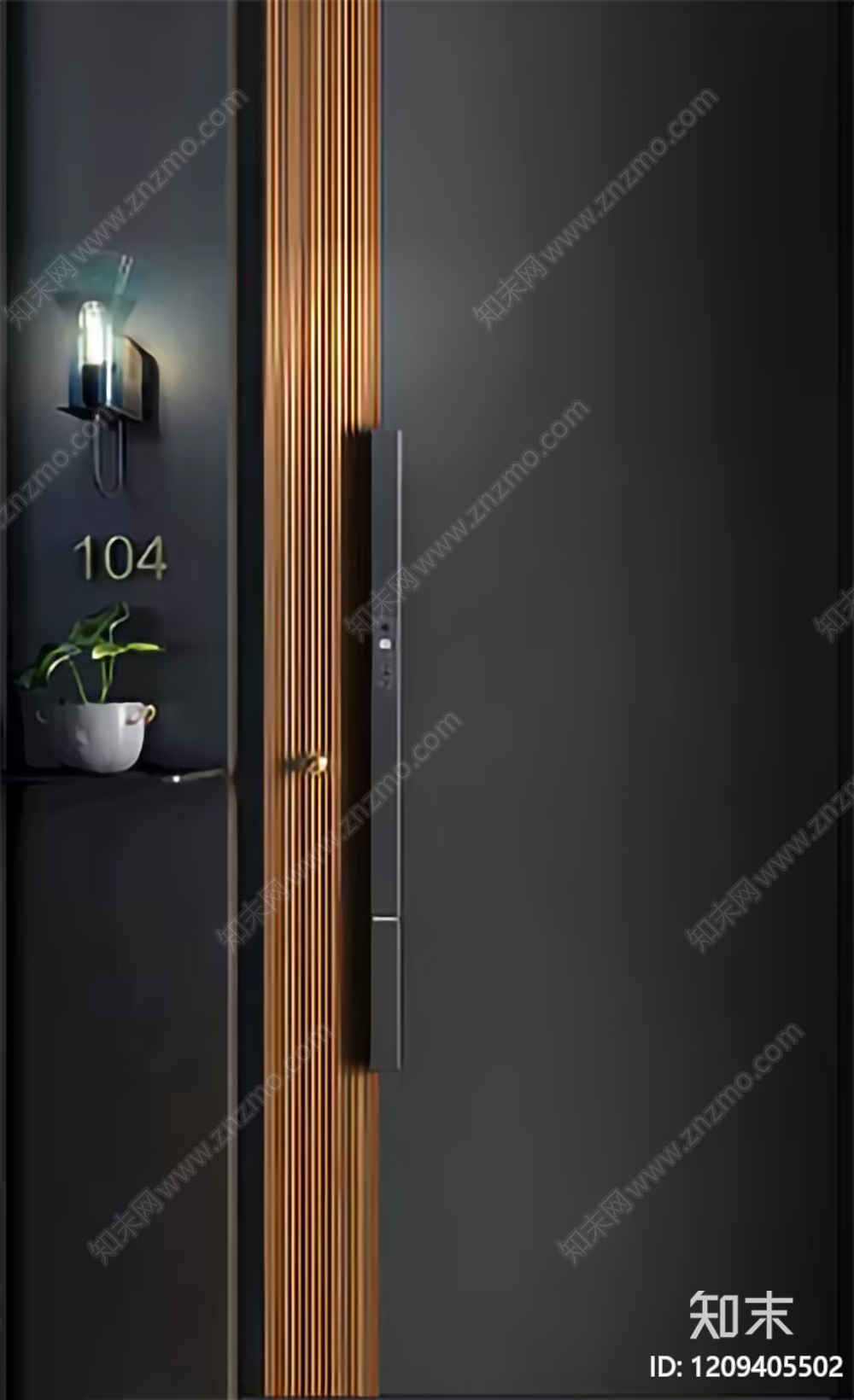现代极简门贴图下载【ID:1209405502】